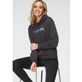 levi's hoodie graphic standard hoodie met glinsterende tekst- en sterrenprint zwart