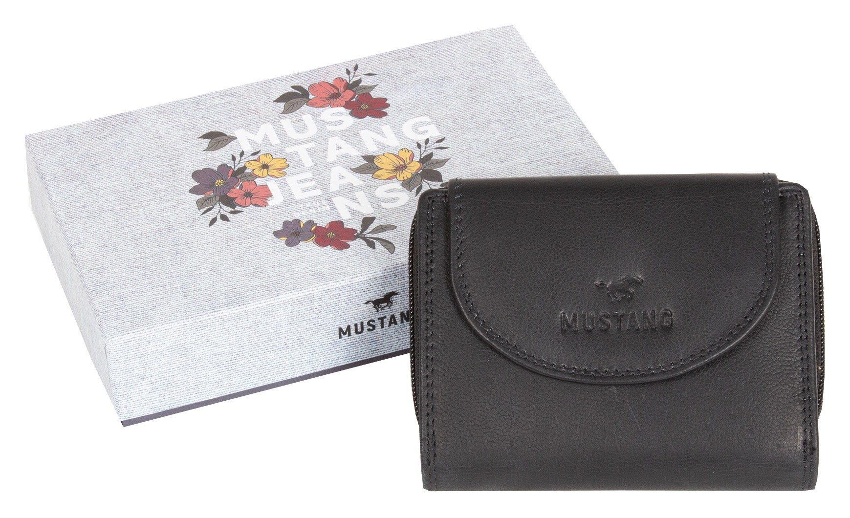 MUSTANG Portemonnee Udine leather wallet top opening