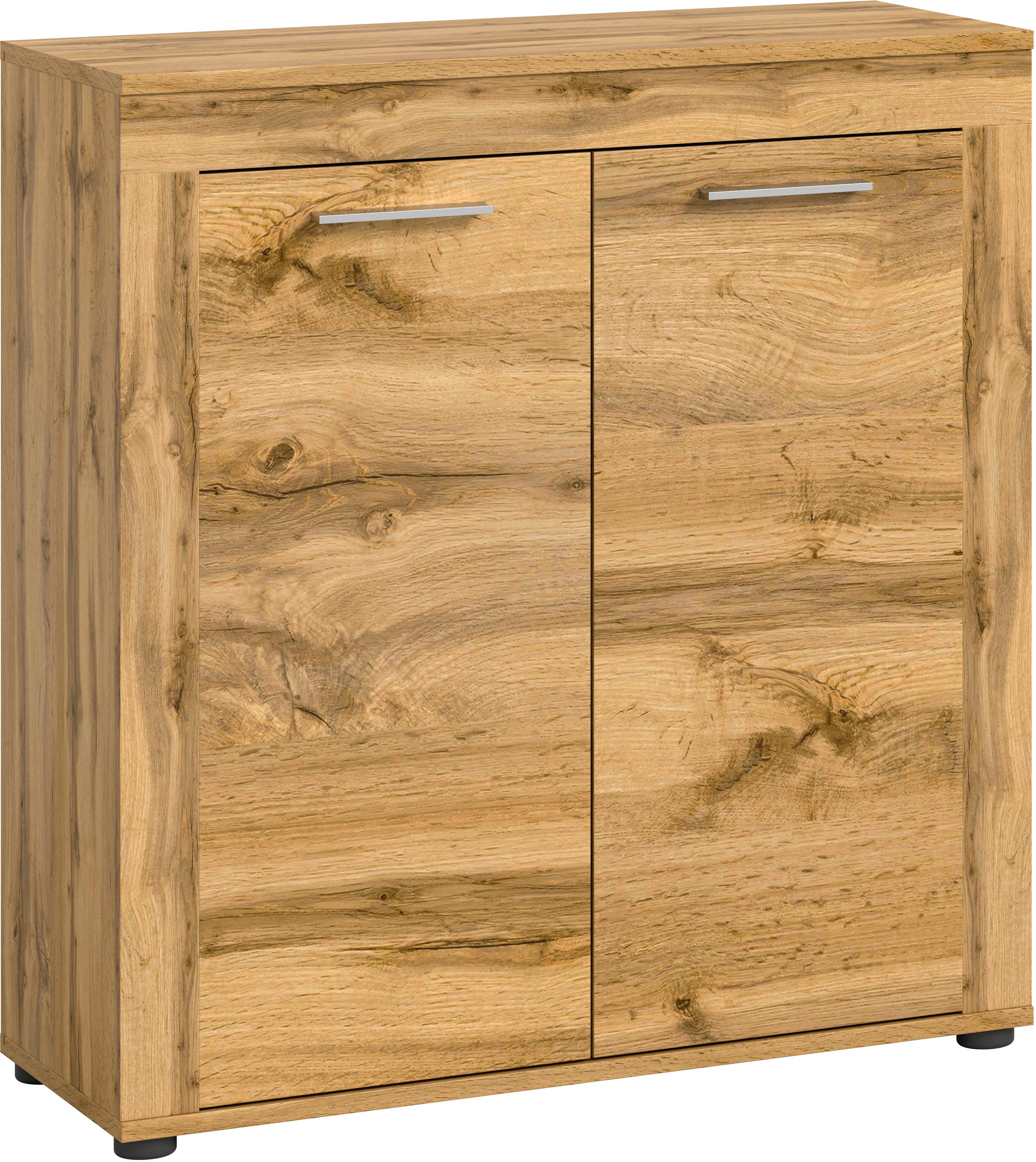 INOSIGN Highboard Aosta, Hoogte 88 cm, in verschillende kleuren met 2 deuren en 3 vakken, woonkamer, commode, kast