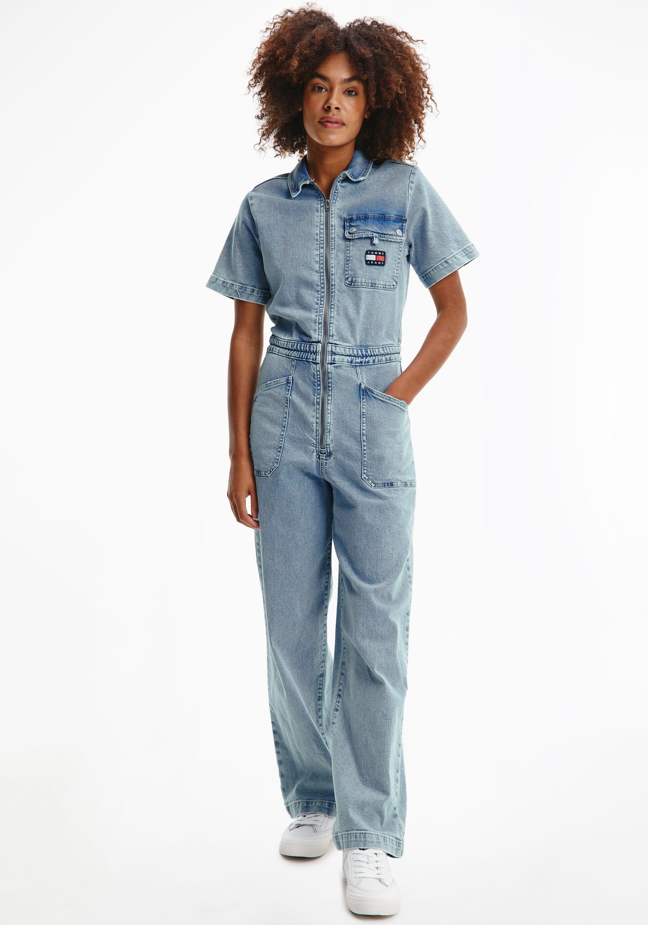 denim jumpsuit boiler suit