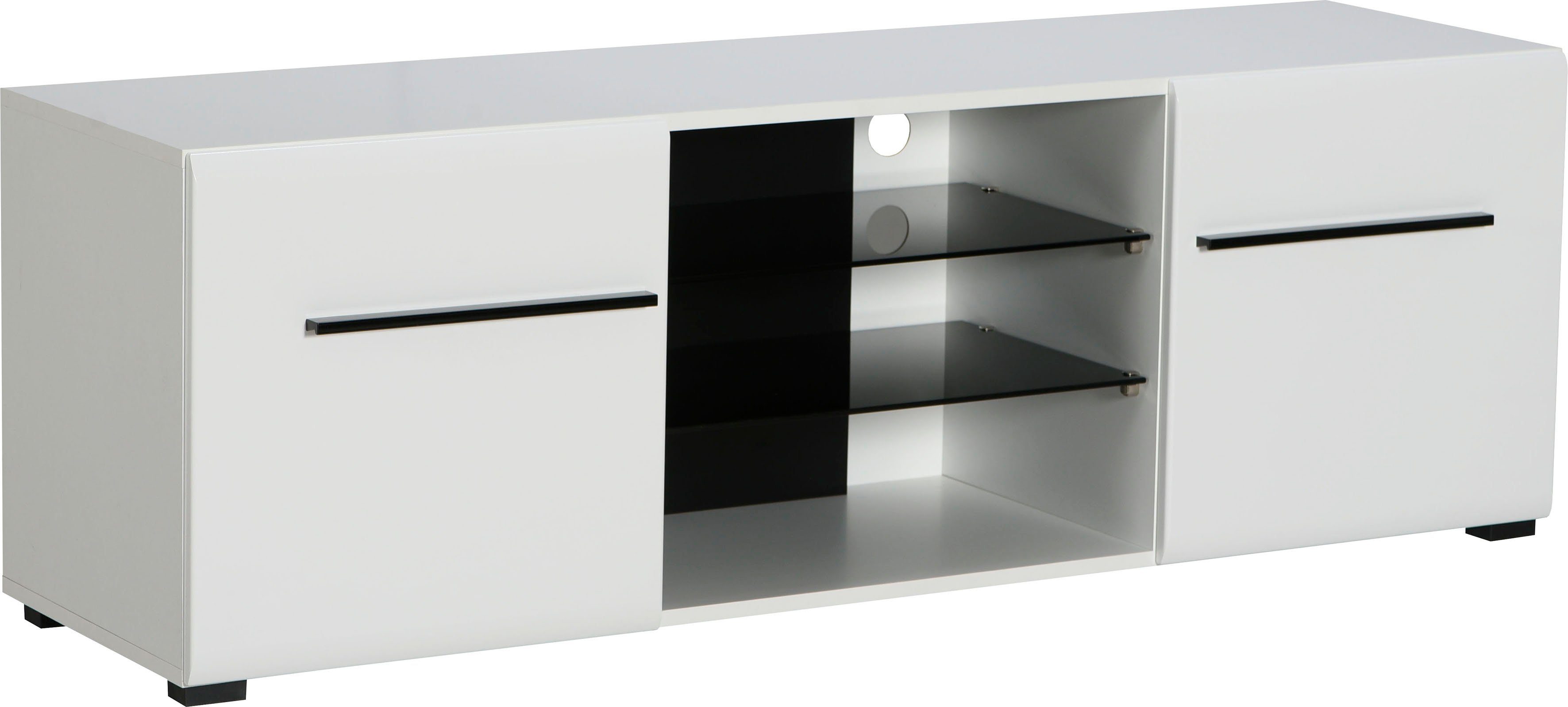 INOSIGN Wandmeubel Trentino inclusief vitrinekast, lowboard, highboard, wandplank en commode (set, 5-delig)