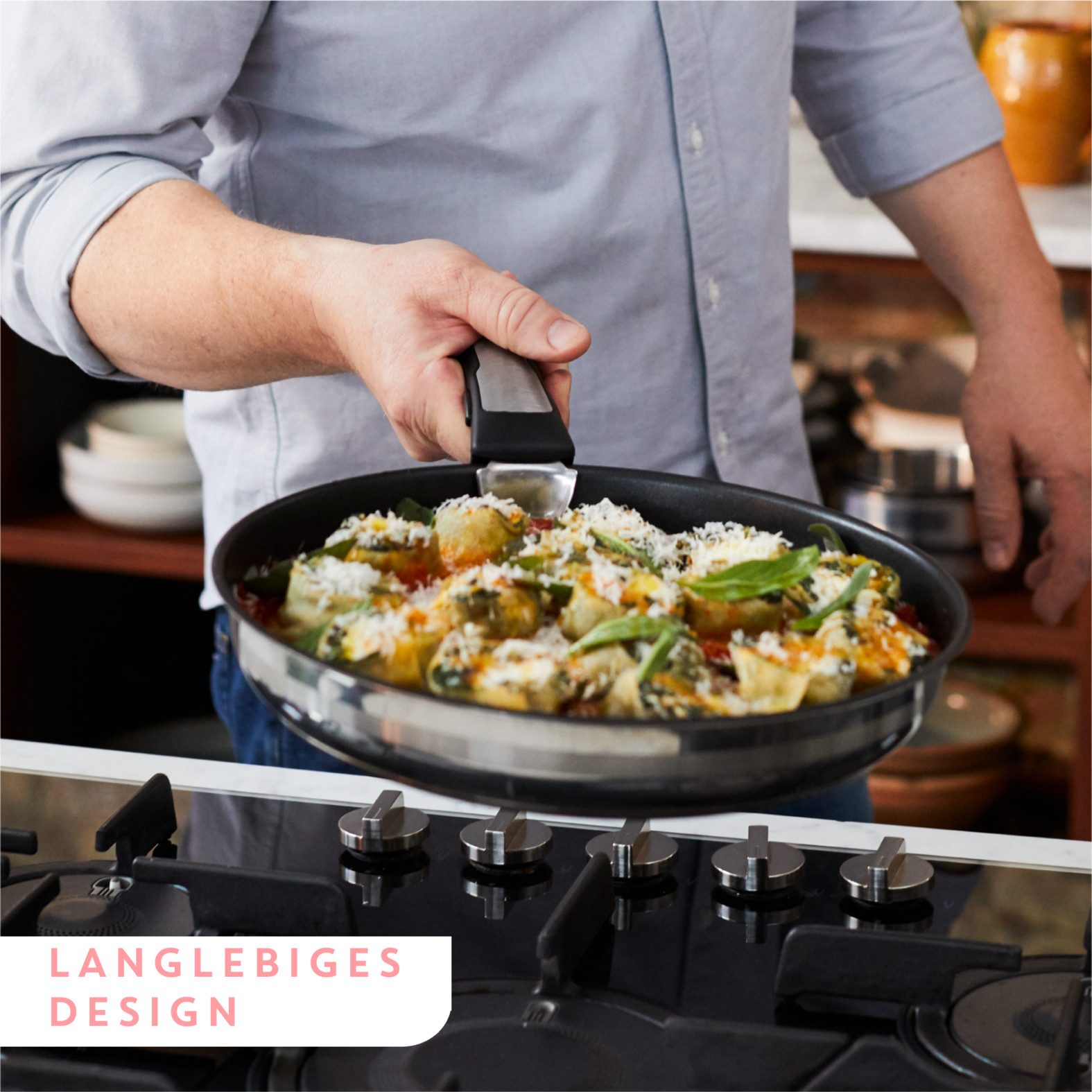 Tefal Pannenset Jamie Oliver Ingenio inductiepannen set, pannen set geschikt voor alle kookplaten, thermo-signaal, anti-aanbak, l9769932 (set, 9-delig)