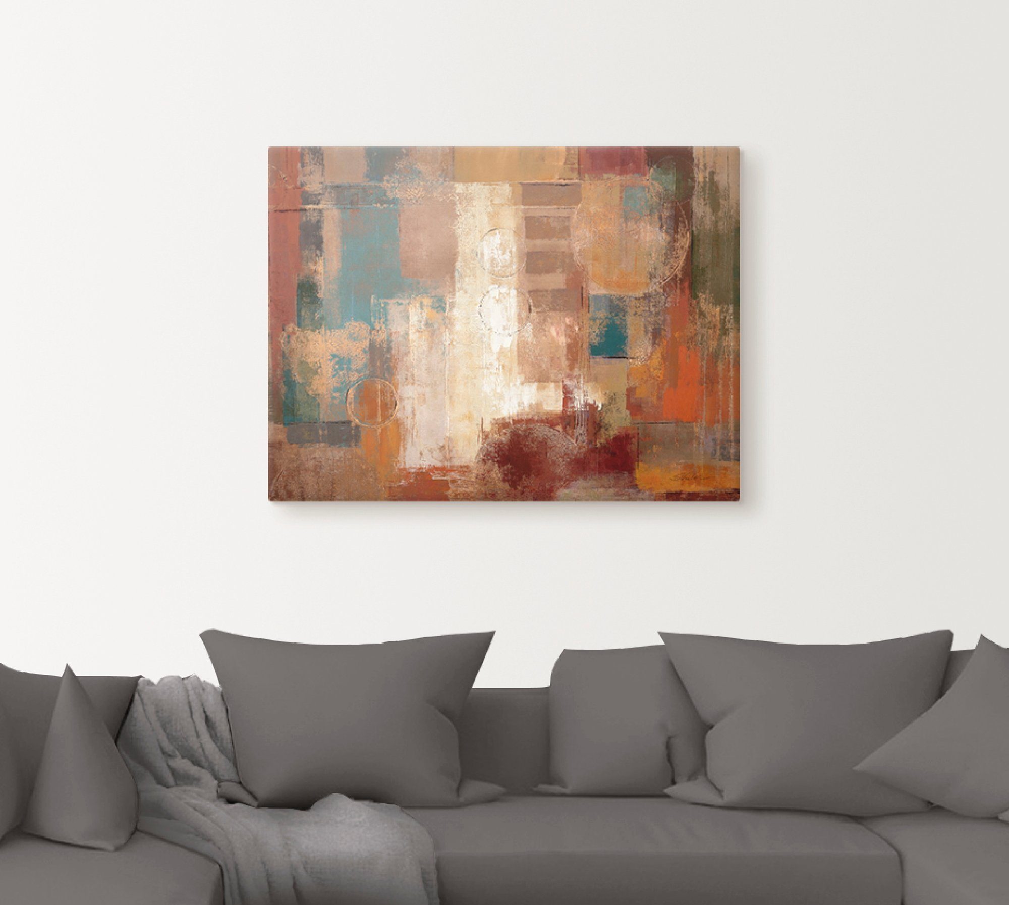 Artland Artprint op linnen Oriëntaals tochtje gespannen op een spieraam