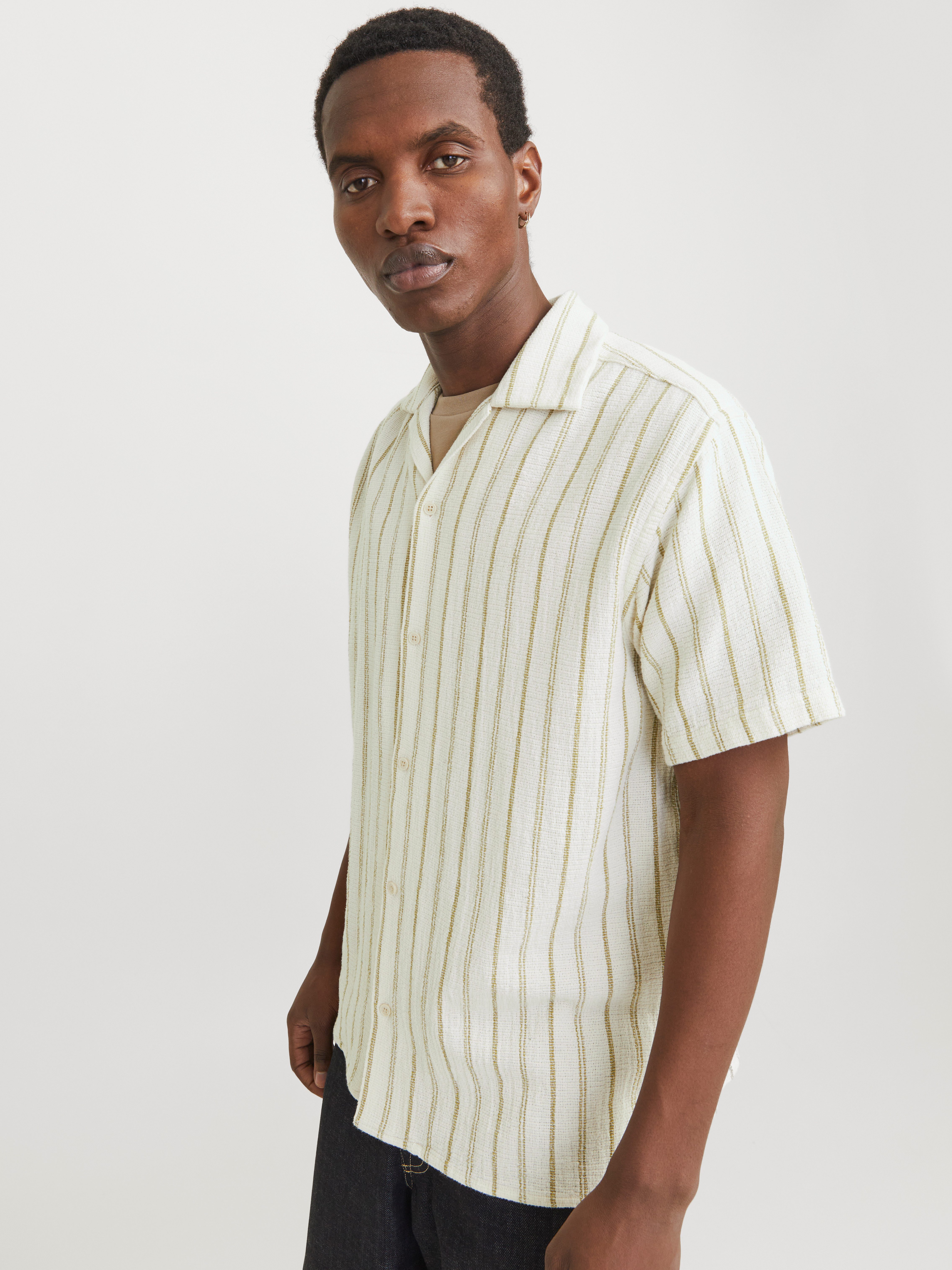 Jack & Jones Overhemd met korte mouwen JORCOBA STRIPE RESORT SHIRT SS SN