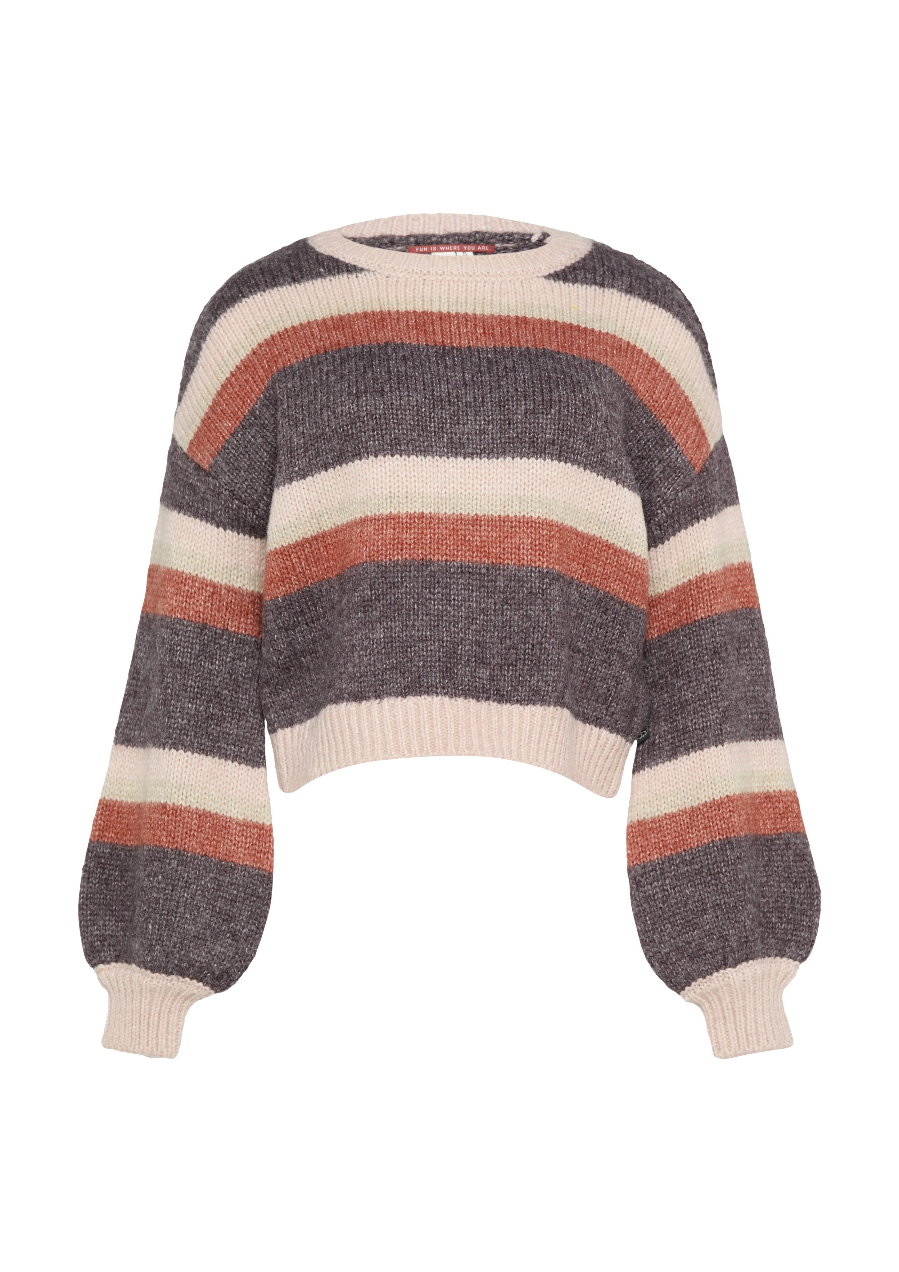 Q S designed by Gebreide trui met intarsia-motief