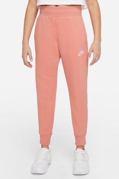 nike sportswear joggingbroek club fleece big kids' (girls') pants oranje