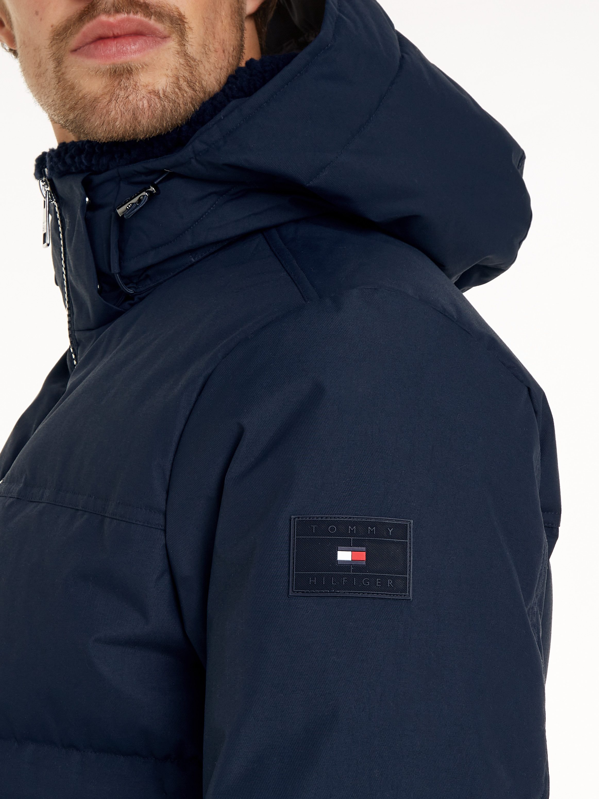 Tommy Hilfiger Parka ROCKIE UTILITY HOODED JACKET Afneembare capuchon met koord 2-weg rits