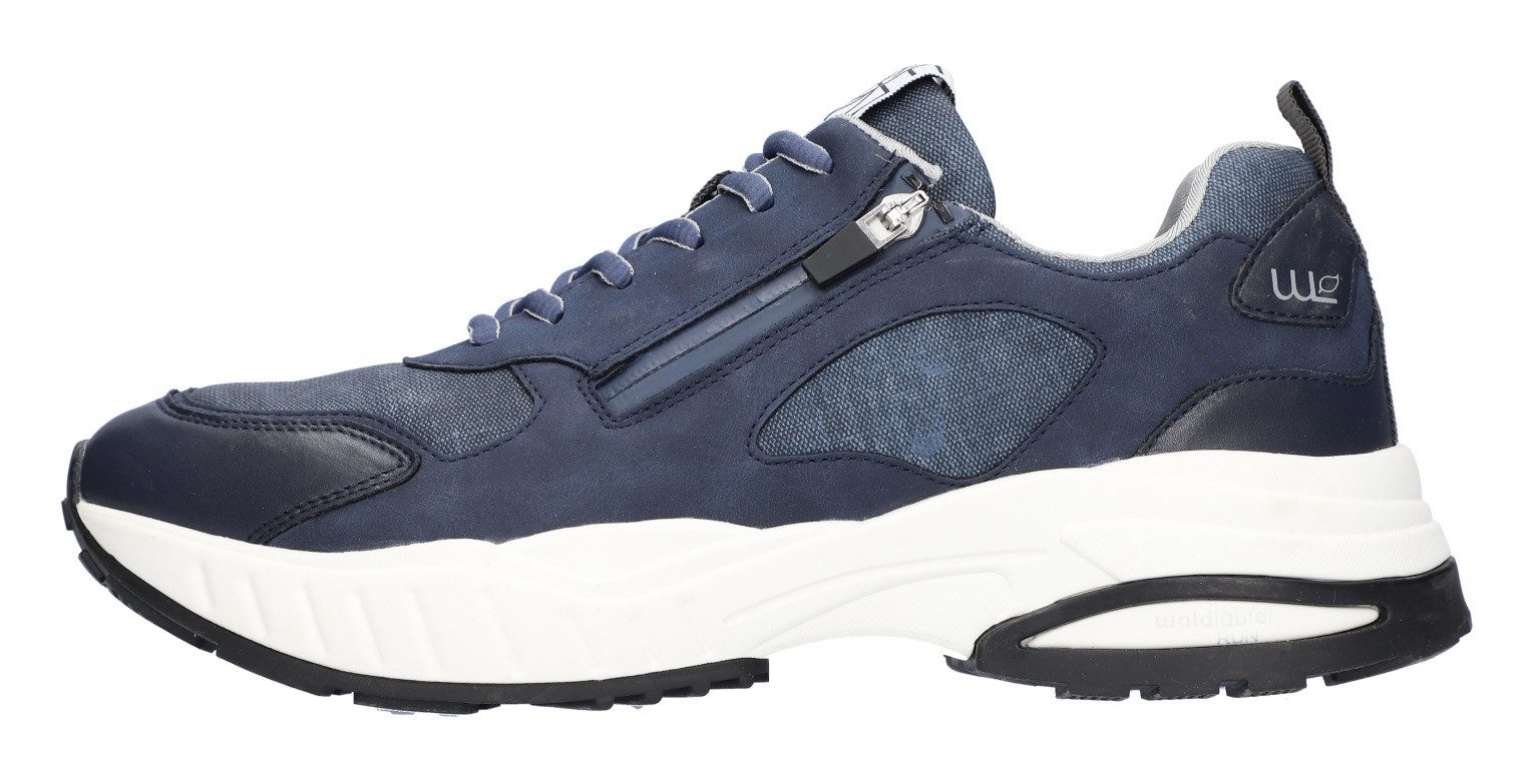 Waldläufer Sneakers H-PERO , lage schoen, veterschoen, vrijetijdsschoen, comfortbreedte h (= zeer breed)