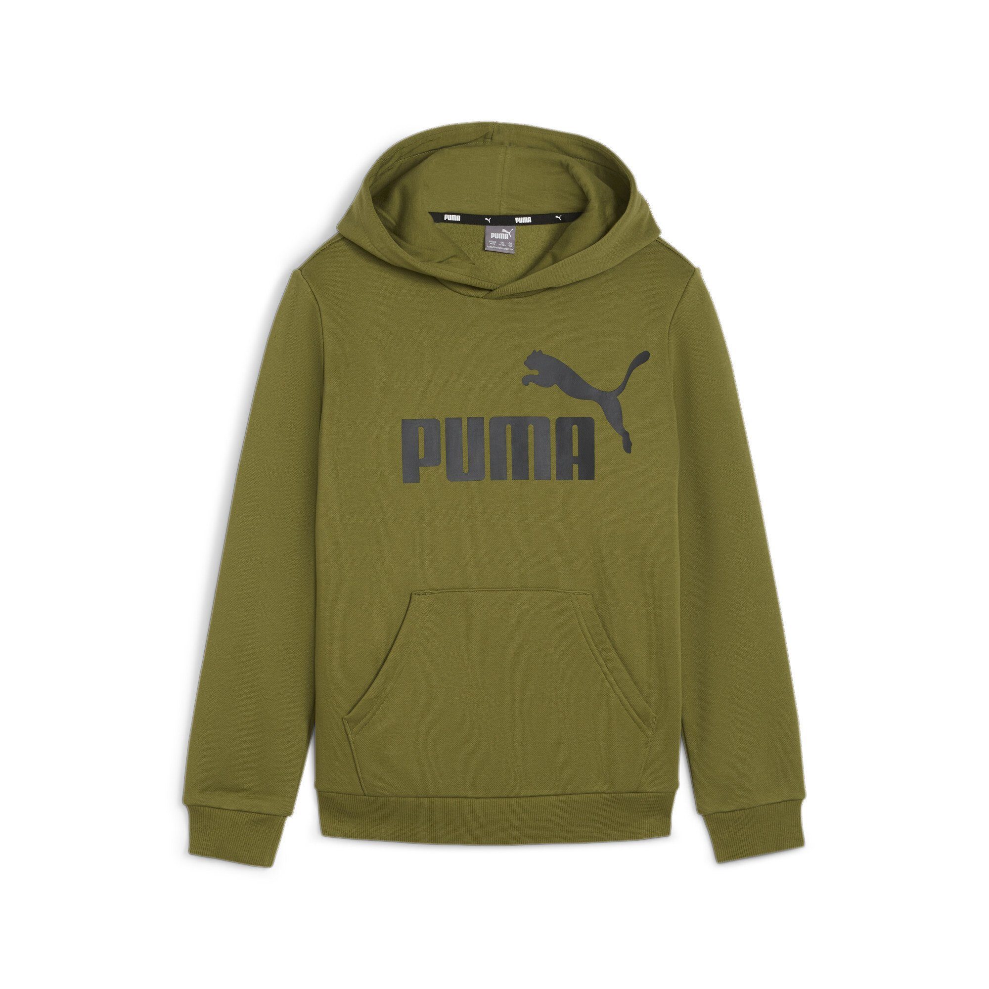 Puma hoodie olijfgroen zwart Trui Sweat Capuchon Logo 128
