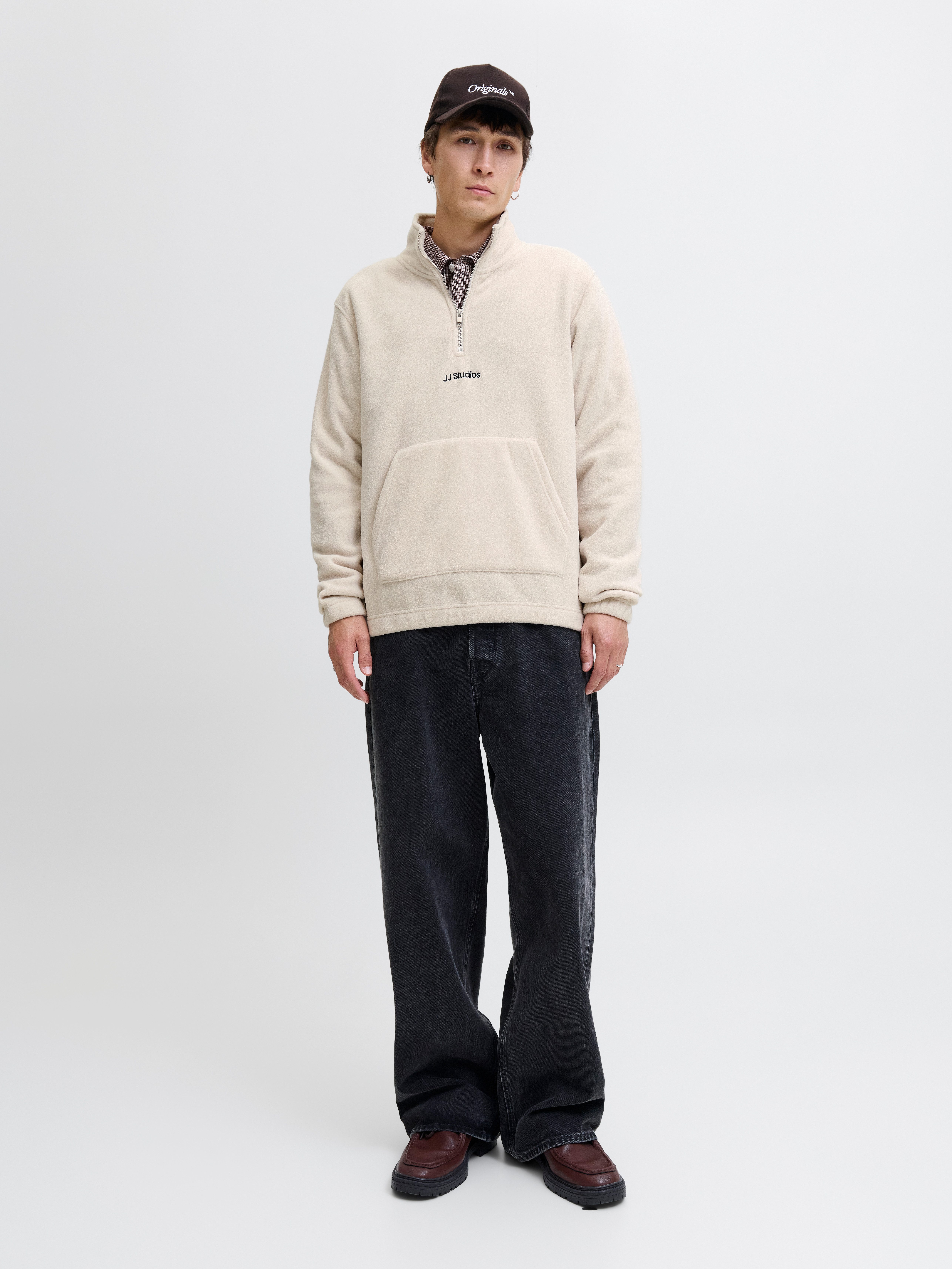 Jack & Jones Sweatshirt JJSOHO HALFZIP FLEECE