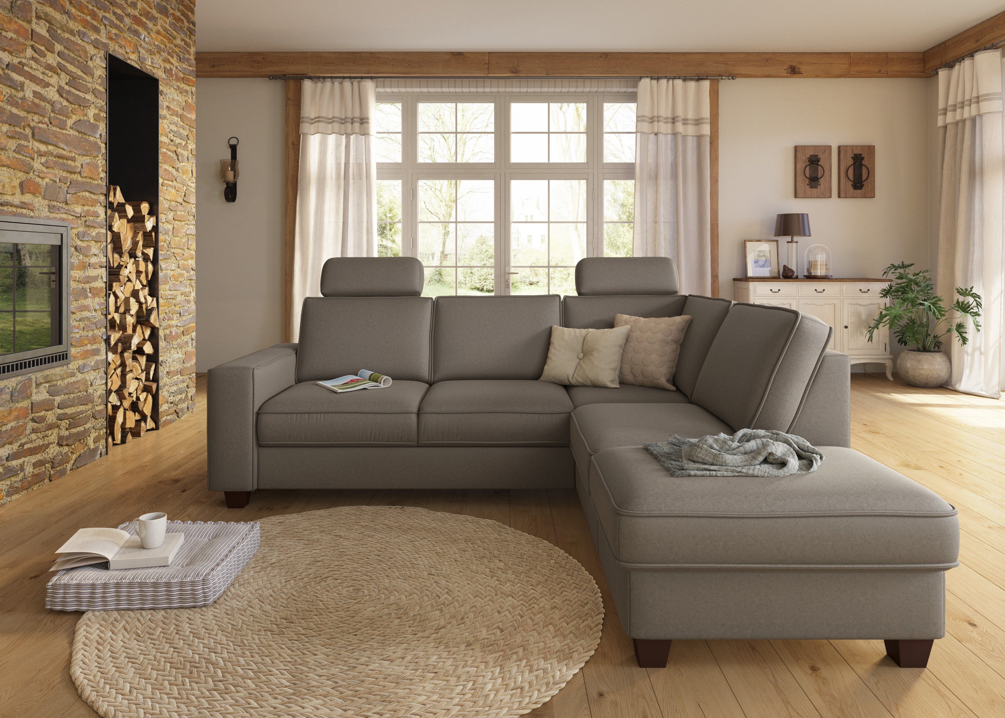 Home affaire Hoofdsteun County set van 2, passend bij de "county"-serie (set, 2 stuks)