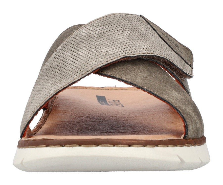 Rieker Slippers zomerschoen, slippers, klittenbandschoen, met klittenbandjes