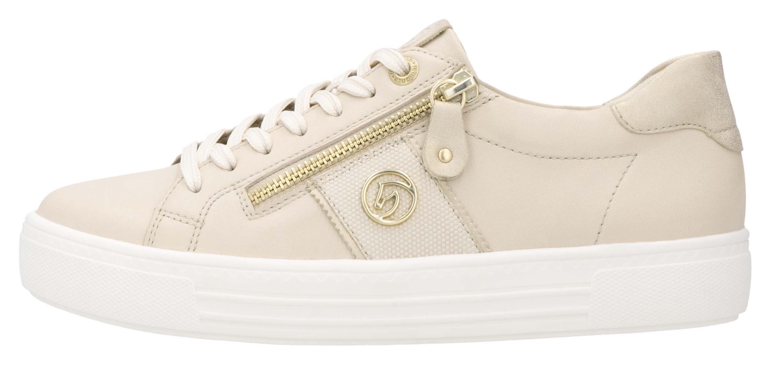 Remonte Plateausneakers , vrijetijdsschoen, lage schoen, veterschoen, uitneembare zachte inlegzool