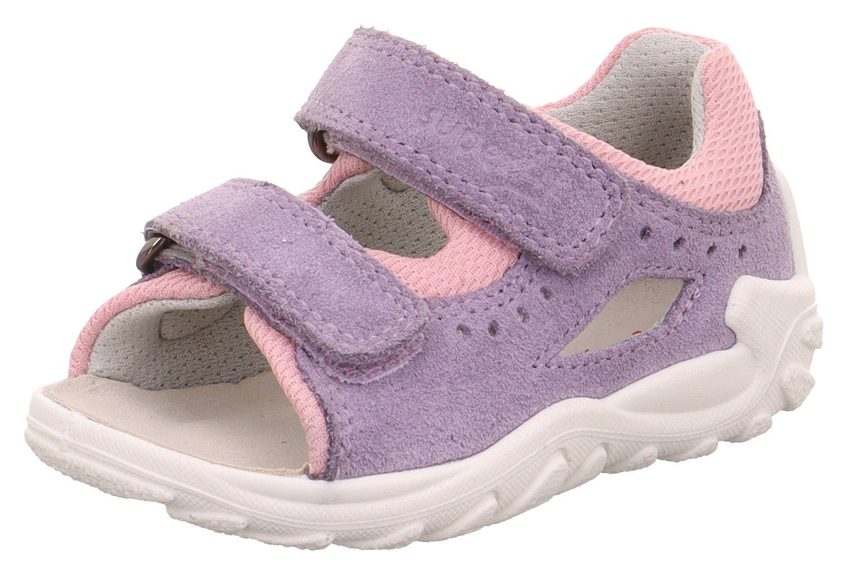 Superfit Sandalen FLOW WMS: middel zomerschoen, klittenbandschoen, outdoorschoen, met klittenbandsluitingen meisjes sandalen maat 20 EU paars