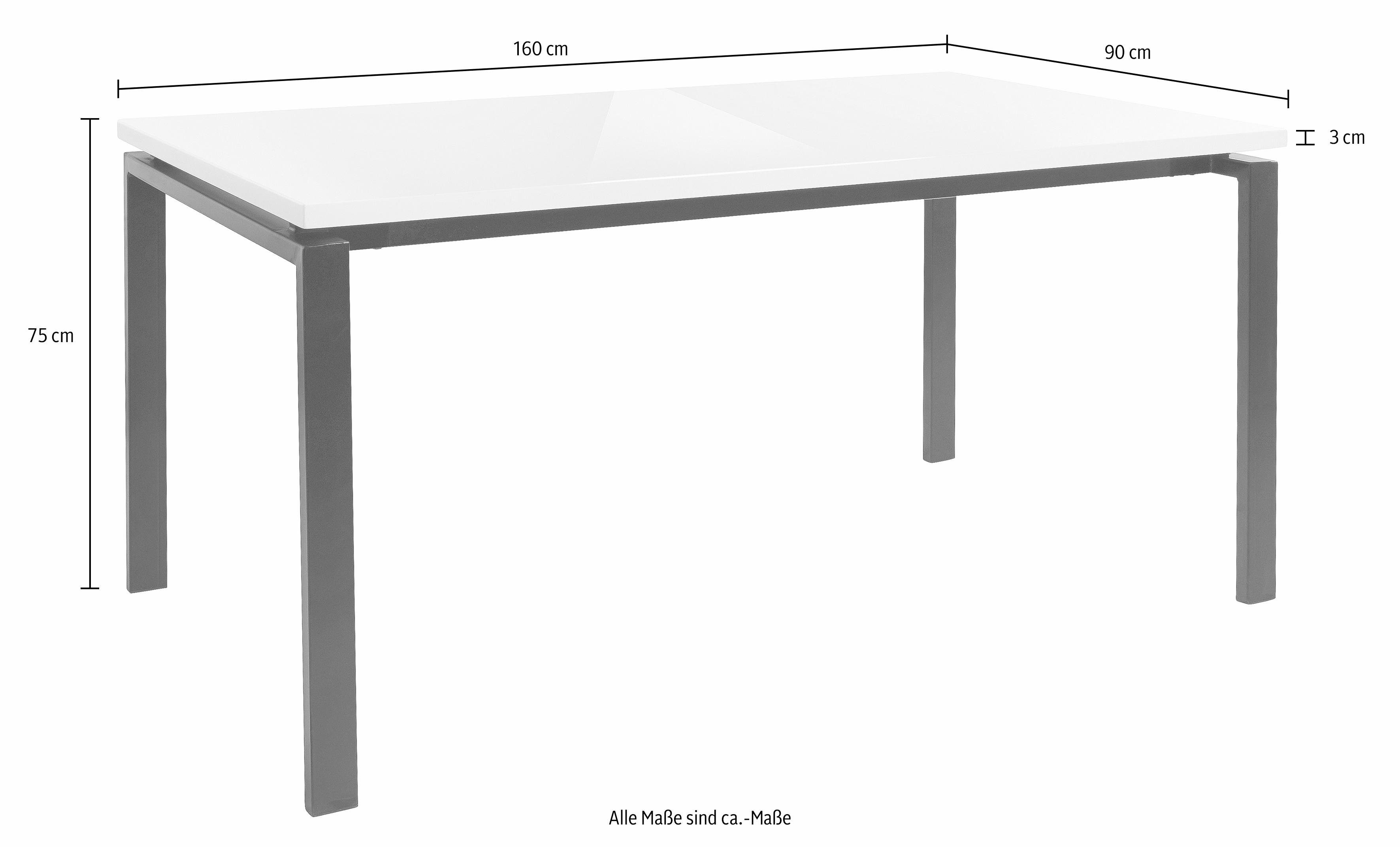 INOSIGN Eettafel Sabine Breedte 120 of 160 cm