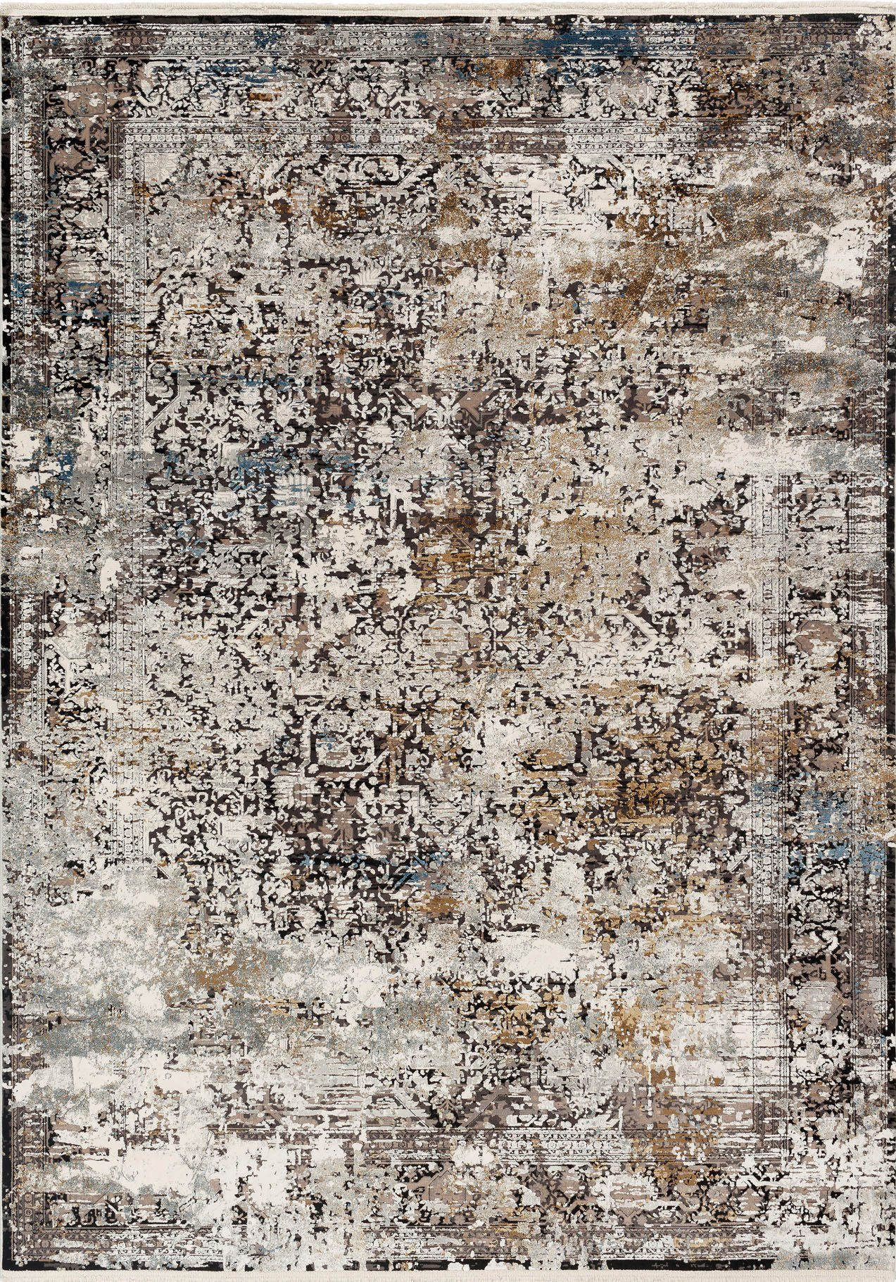 OCI DIE TEPPICHMARKE Vloerkleed IMPRESSION CASSINA Vintage, fijne franjes, lichte glans door viscose, woonkamer