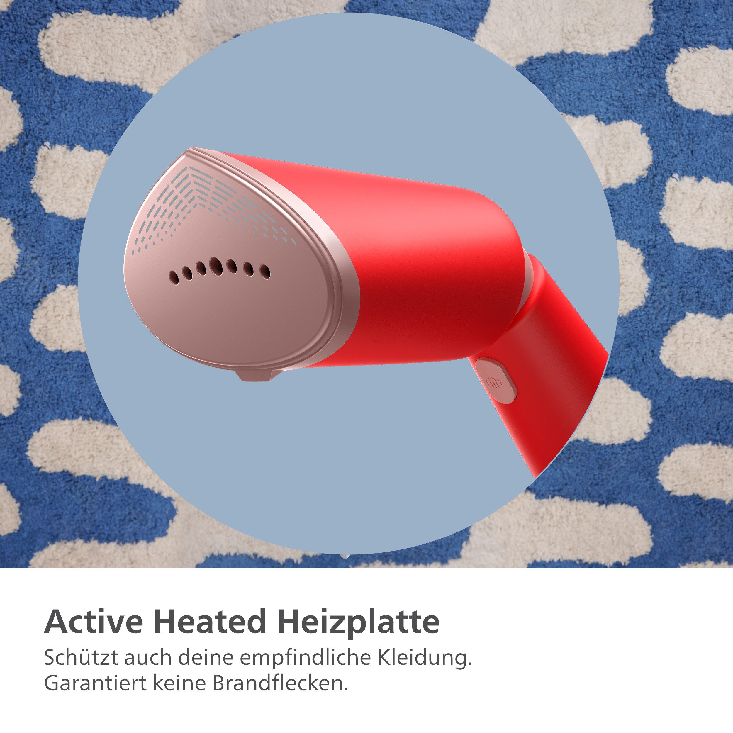 Philips Stoomborstel STH5020 "Styler", 120 ml afneembaar Waterreservoir, Metalen Plaat