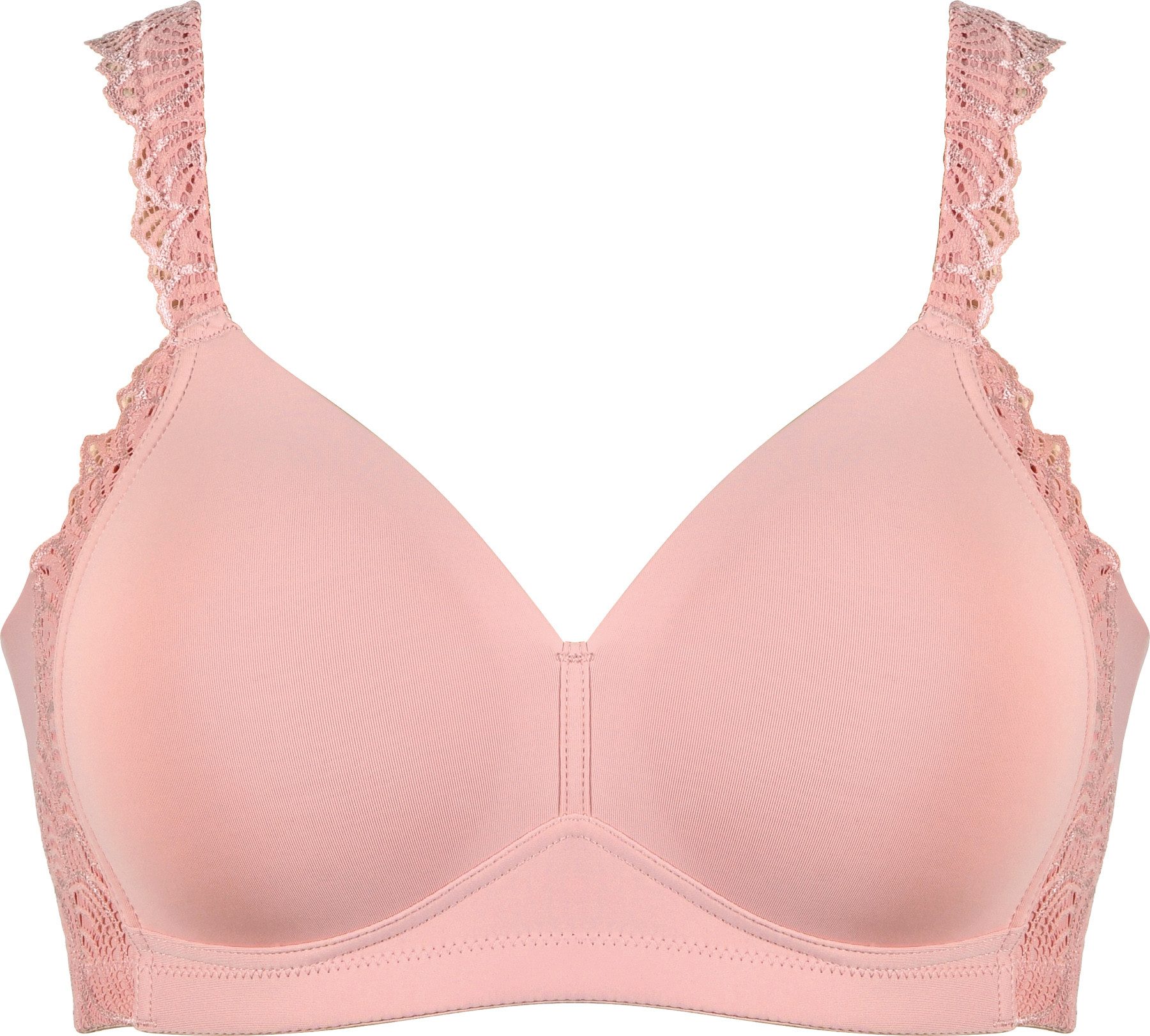 Naturana Beugelloze-bh met delicate kantdecoratie (1-delig)
