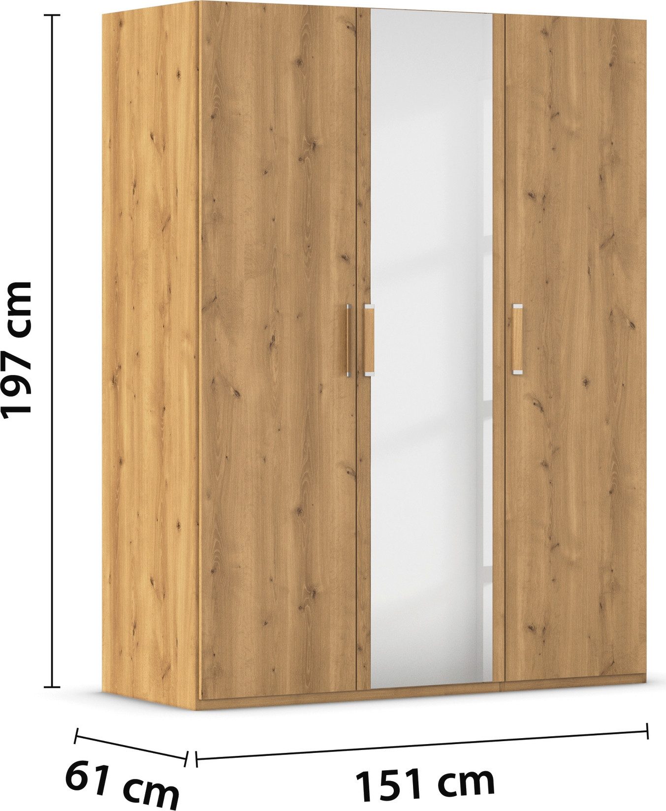 rauch Slaapkamerserie Compleet slaapkamer EVELYN Kast en bed in 2 breedtes, nachtkastje met 2 lades MADE IN GERMANY (set, 3-delig)