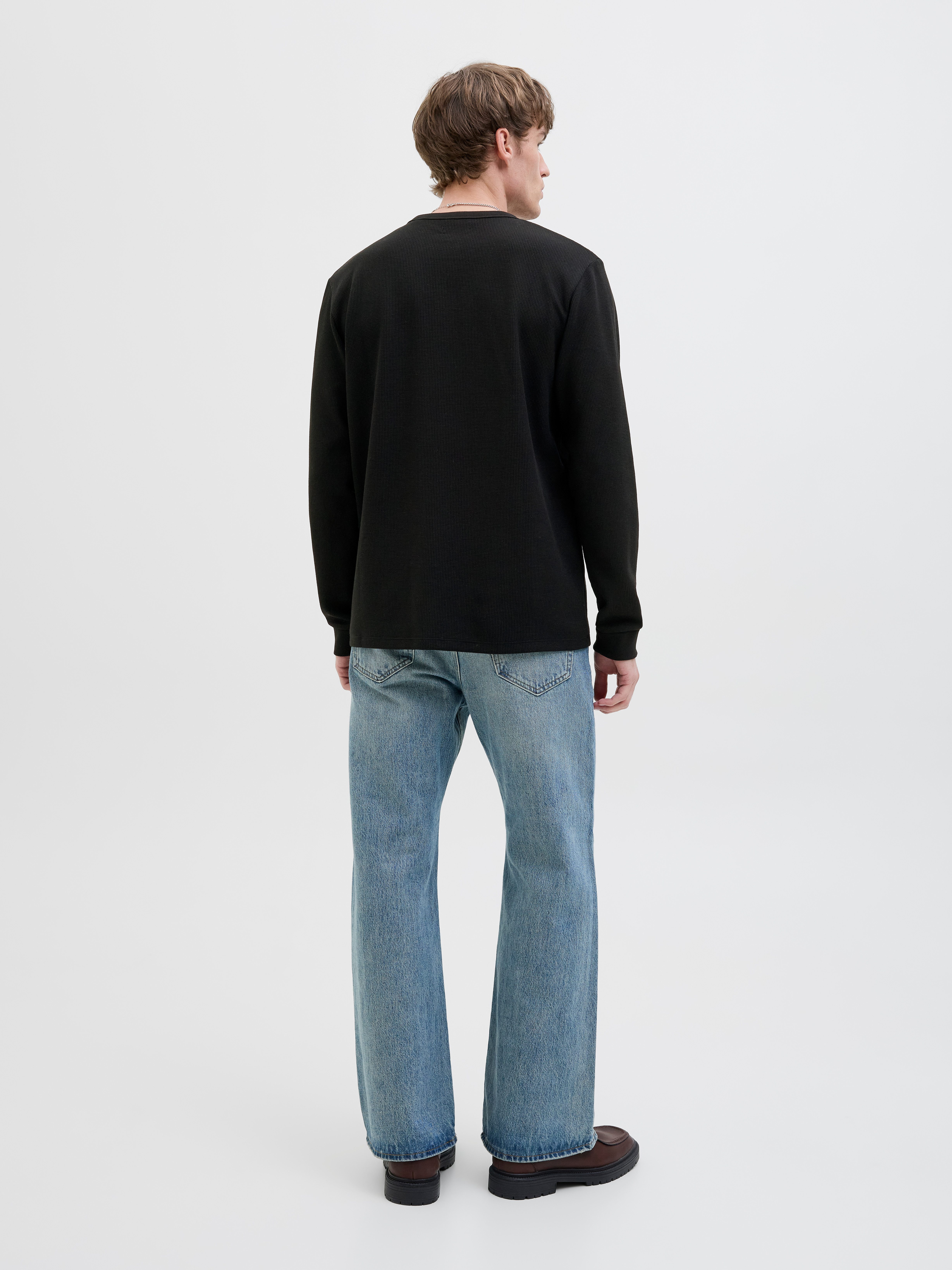 Jack & Jones Shirt met lange mouwen JJEDOVER HENLEY LS TEE NOOS