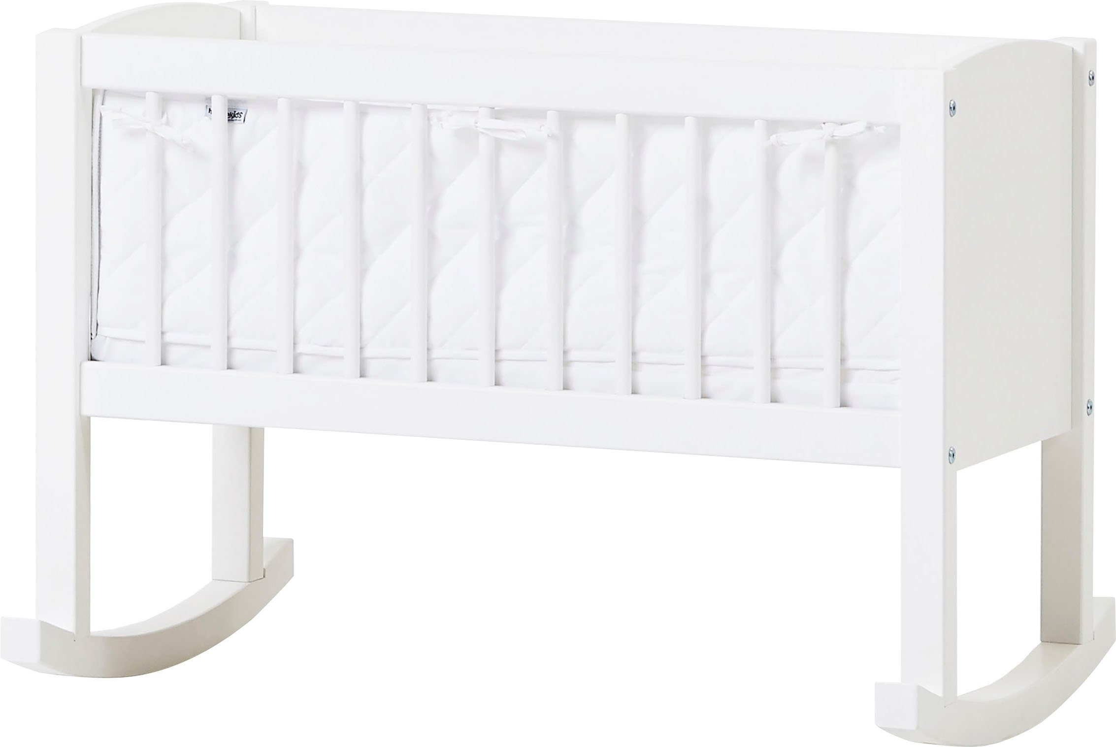 Hoppekids Wieg om te bouwen tot zitbank, naar keuze met matras & accessoires babybedden wit