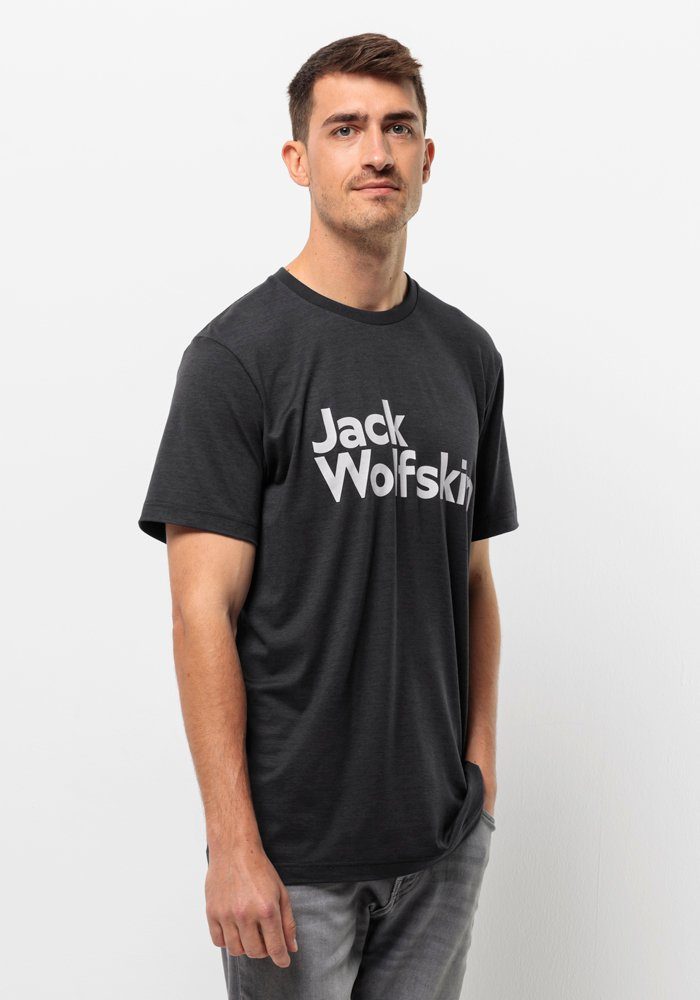Jack Wolfskin T-shirt BRAND T M heren t-shirts maat S (48) zwart