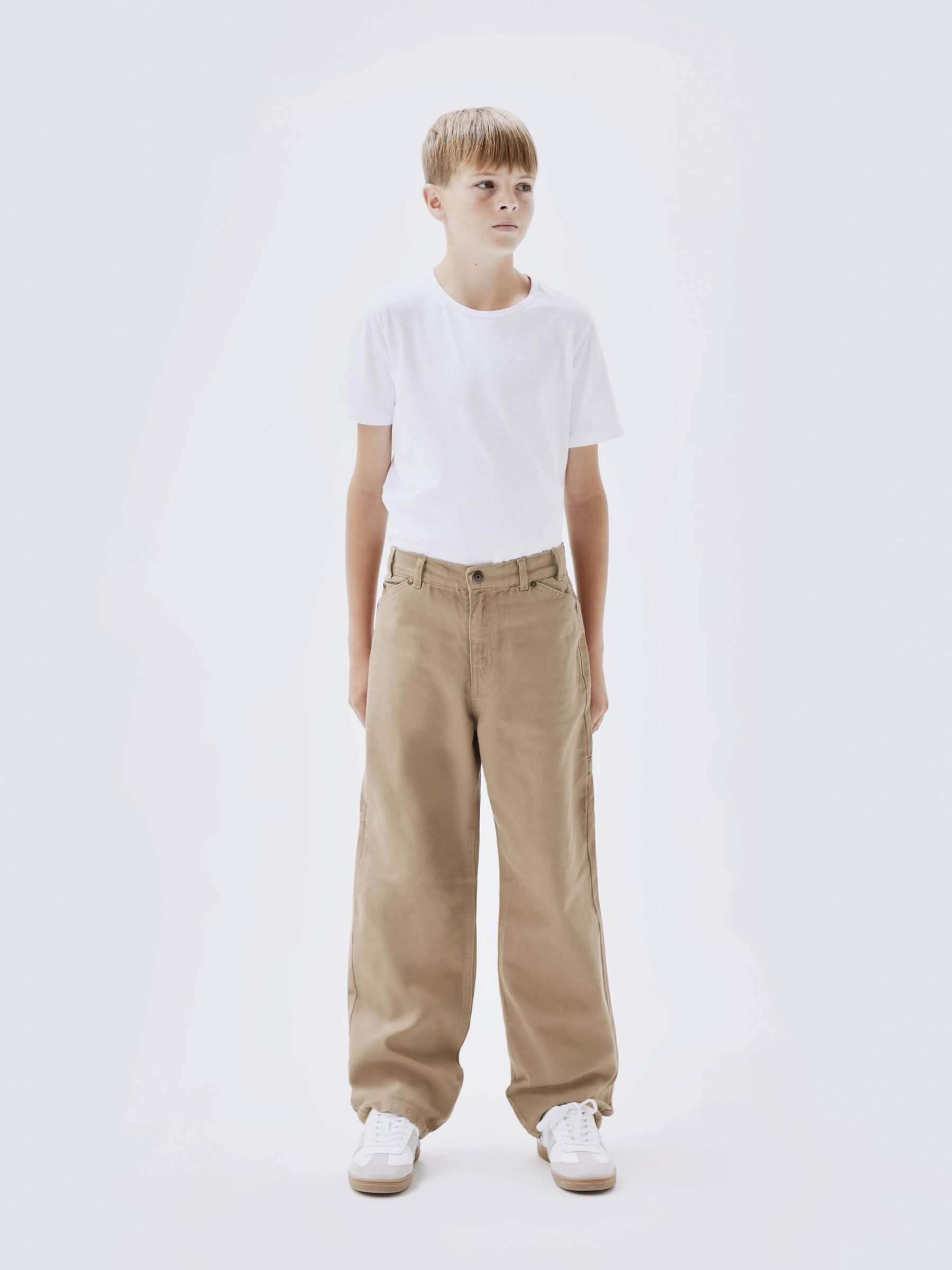 Name It Five-pocketsbroek NKMRYAN STRAIGHT TWI PANTS 4242-YL NOOS