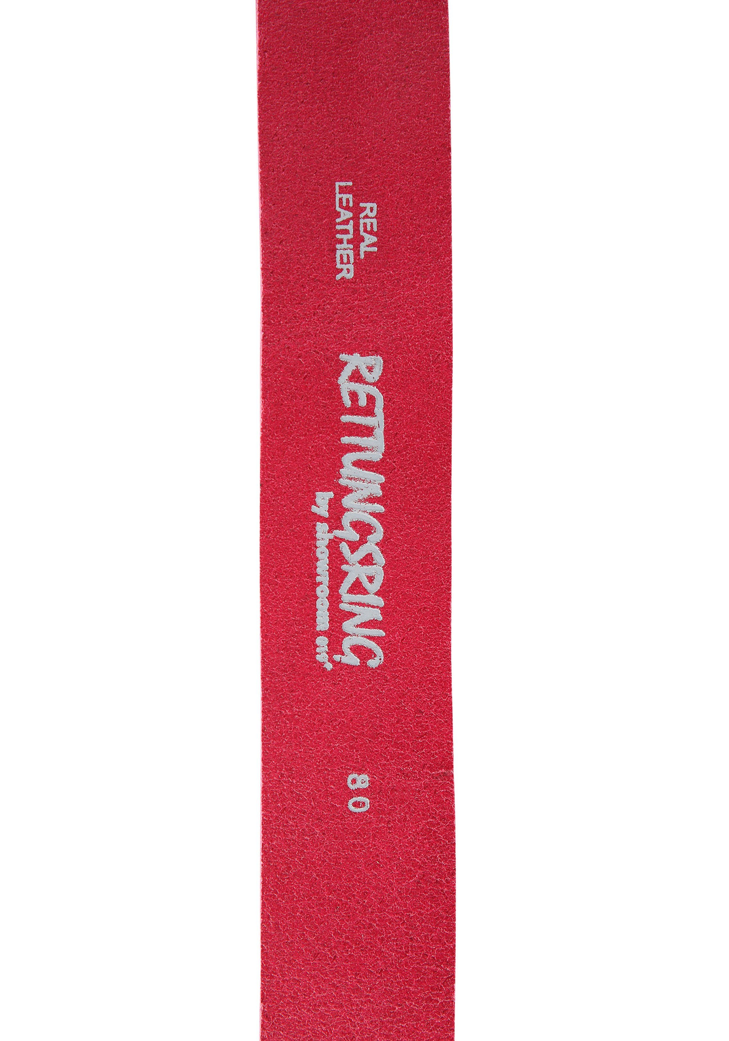 RETTUNGSRING by showroom 019° Leren riem met verwisselbare sluiting "eenhoorn kristal"