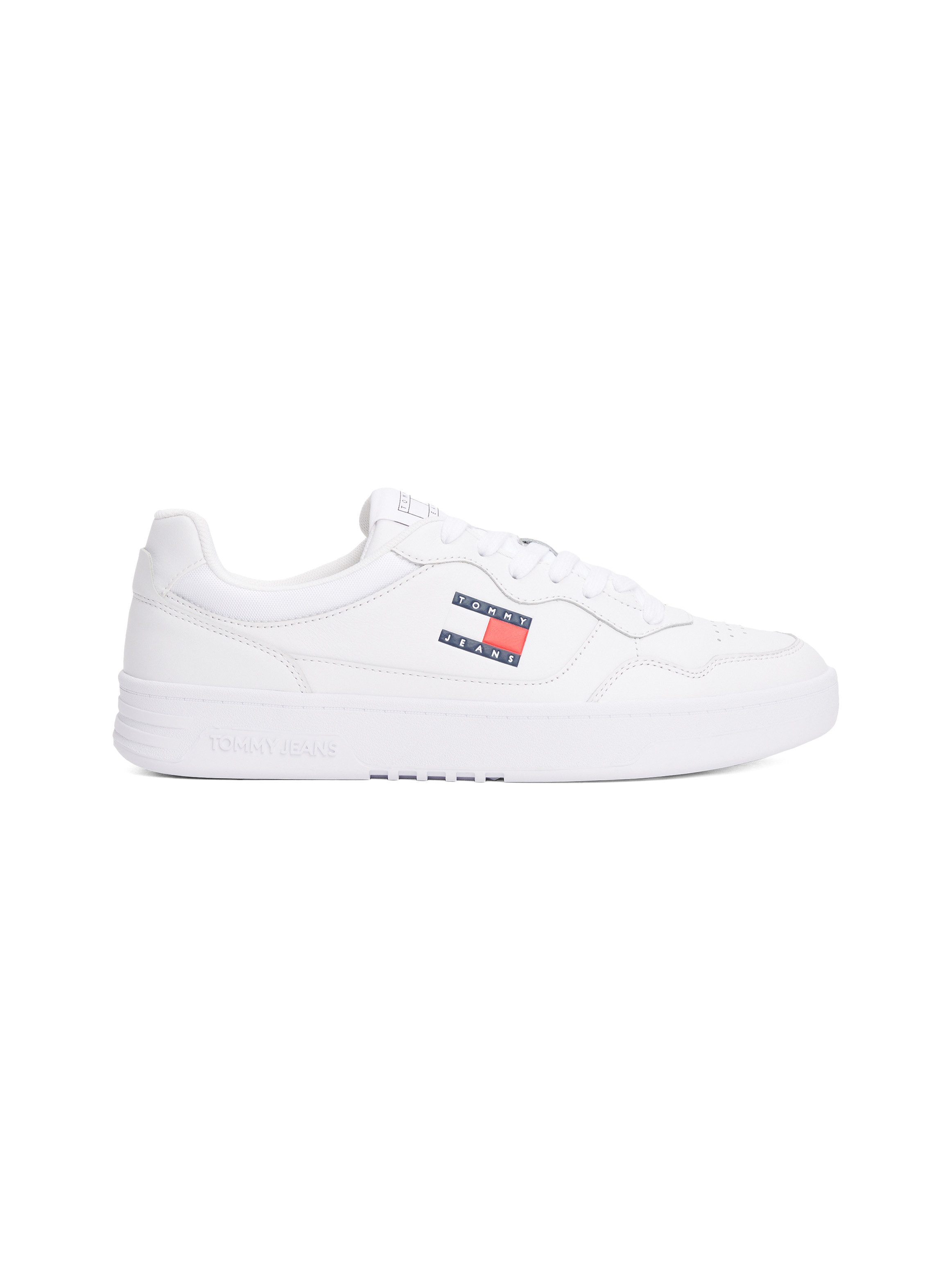 TOMMY JEANS Sneakers (NEW) TJM CUPSOLE LEATHER ESS , vrijetijdsschoen, lage schoen, veterschoen in basket-look