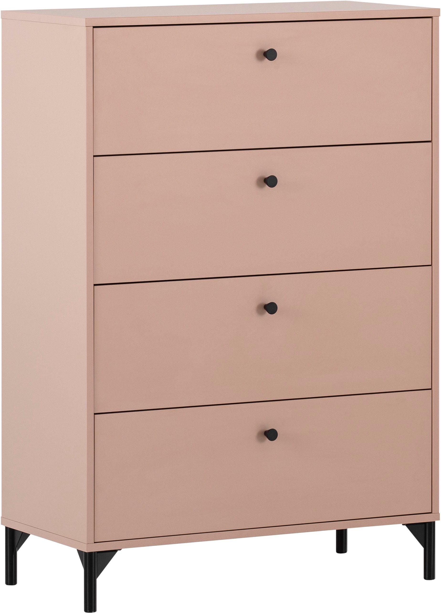 Schildmeyer Kast Smash, breedte 40 of 80 cm 4 laden met uittrekbegrenzing en metalen beslag