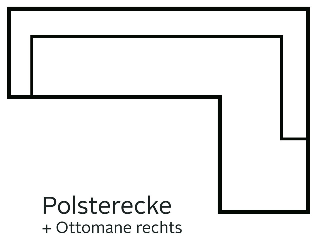 Home affaire Hoekbank Rice L-vorm met bonellverenkern, hocker & kussens, ottomane aan beide zijden monteerbaar (set)