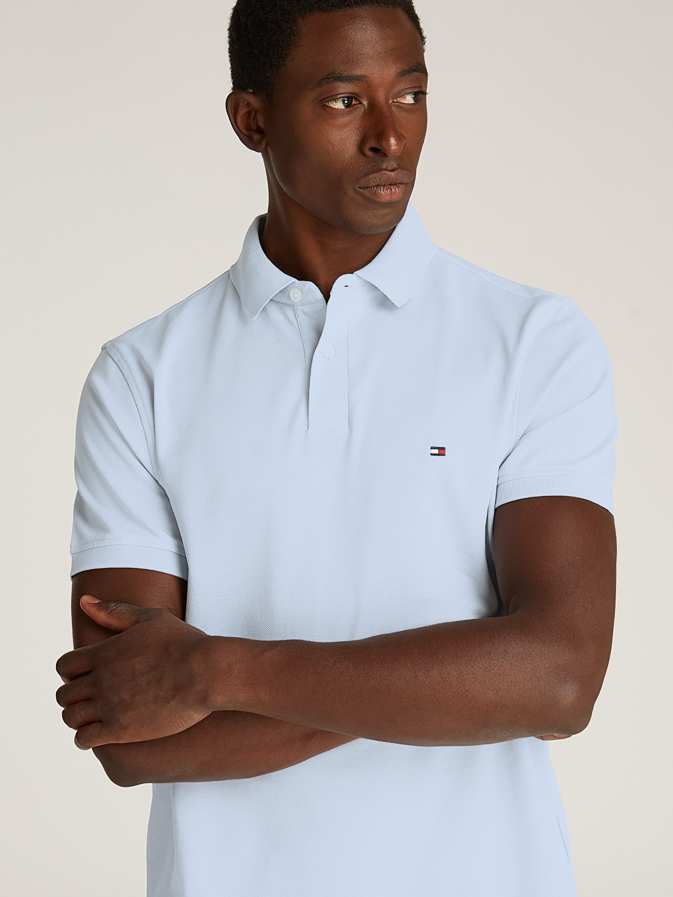 Tommy Hilfiger Poloshirt 1985 REGULAR POLO met contraststrepen en knoopsluiting