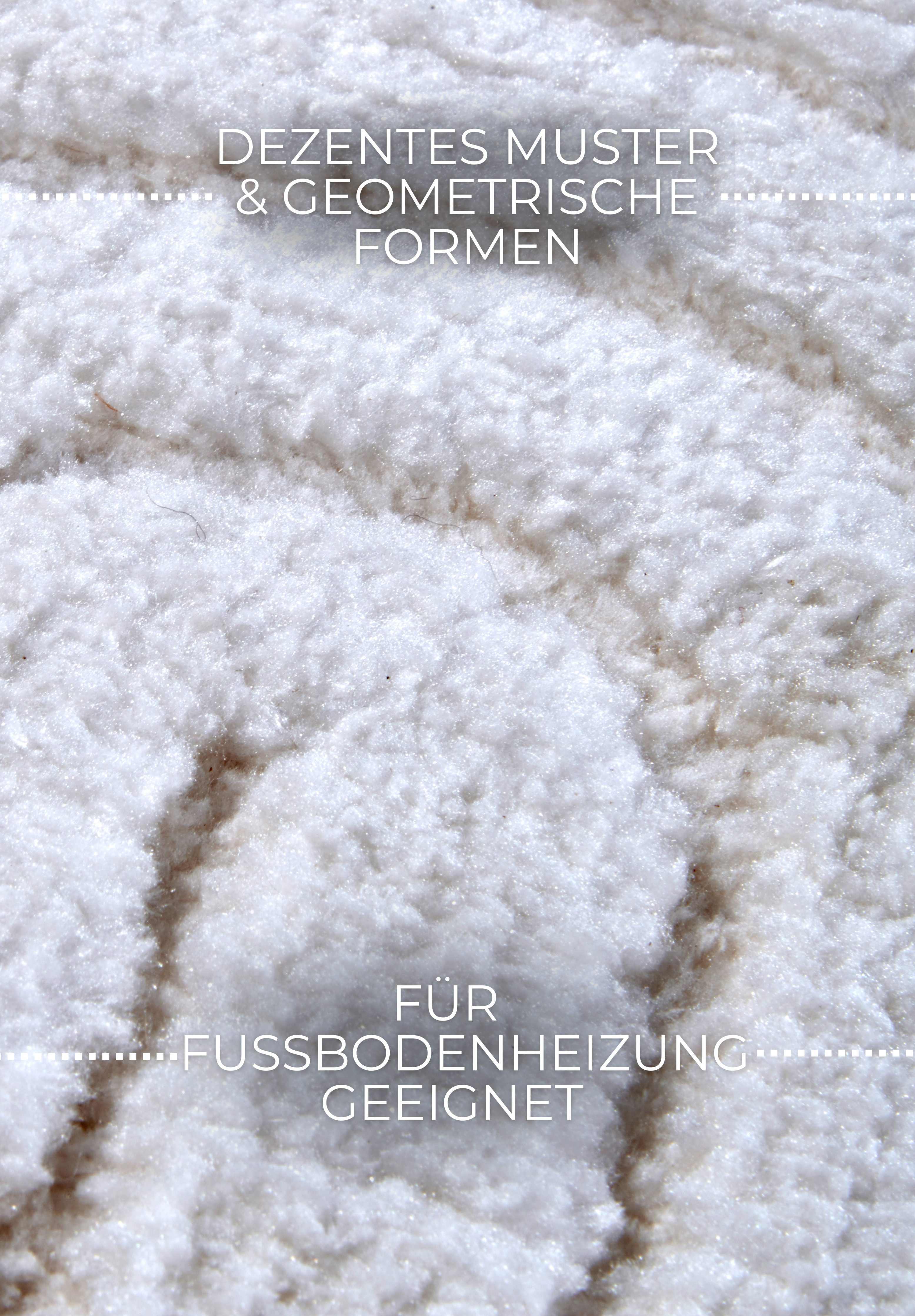 ELLE DECORATION Design-vloerkleed Cosy Panglao, ook als rond tapijt verkrijgbaar uni laagpolig, hoog-laag structuur, modern, scandi, boho, woonkamer