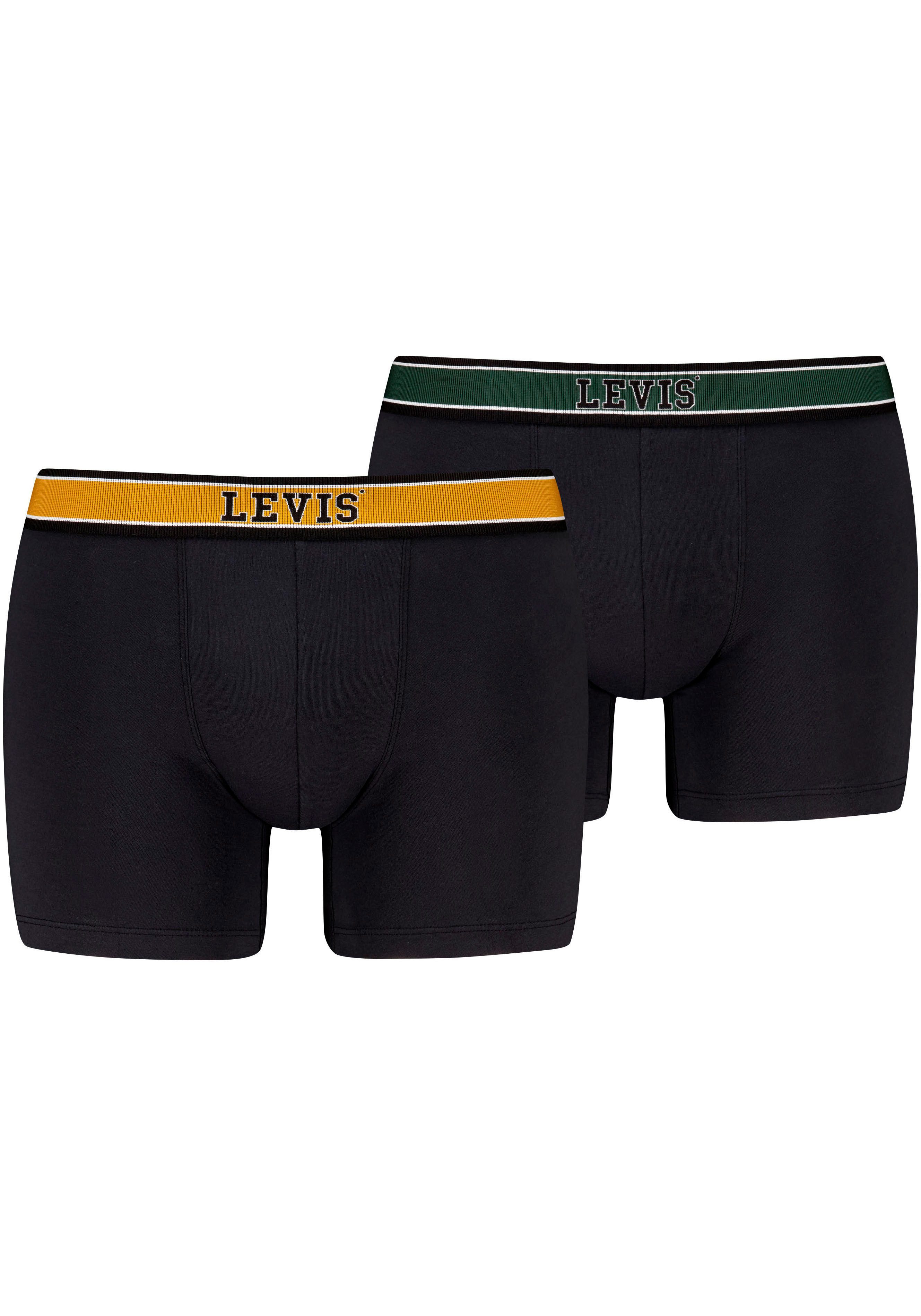 Levi's Boxershort met contrasterend logo-tailleband (Set van 2)