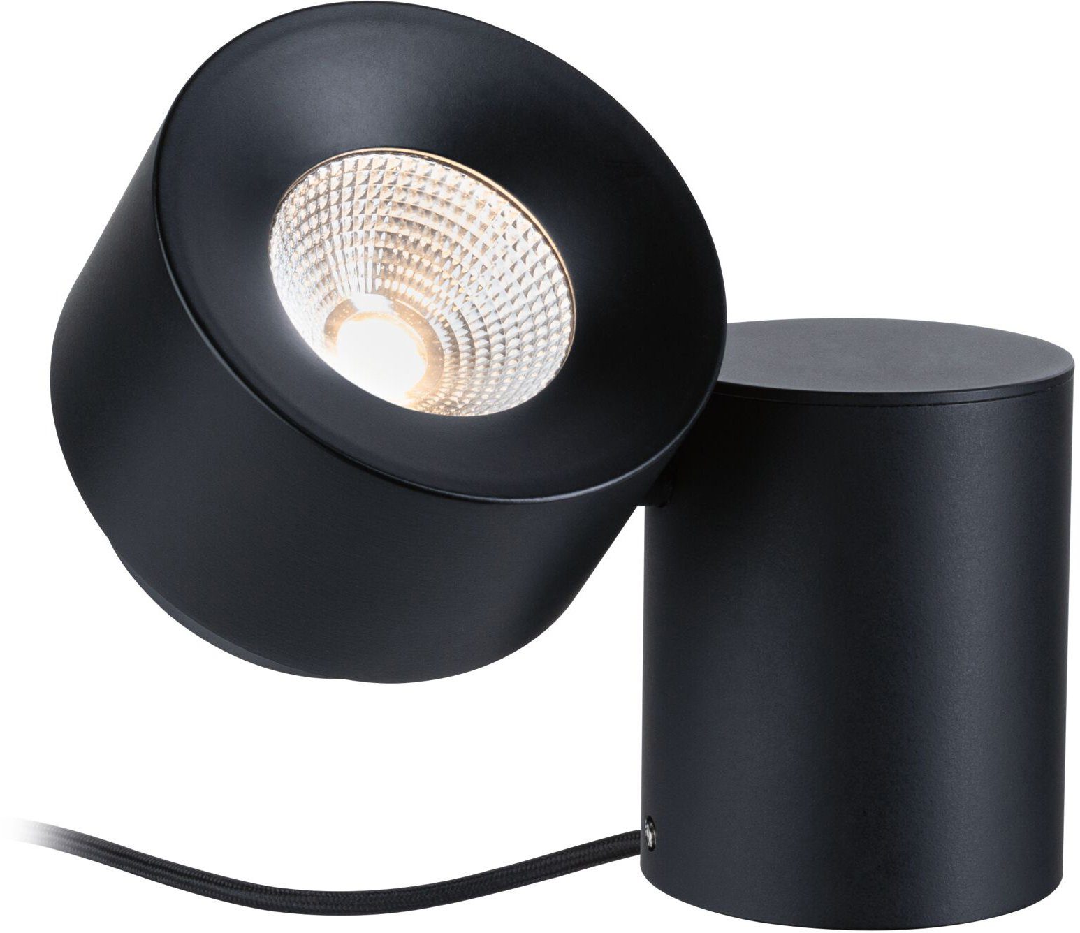 Paulmann Tafellamp Puric Pane LED, dimbaar, zwart/grijs, metaal (1 stuk)