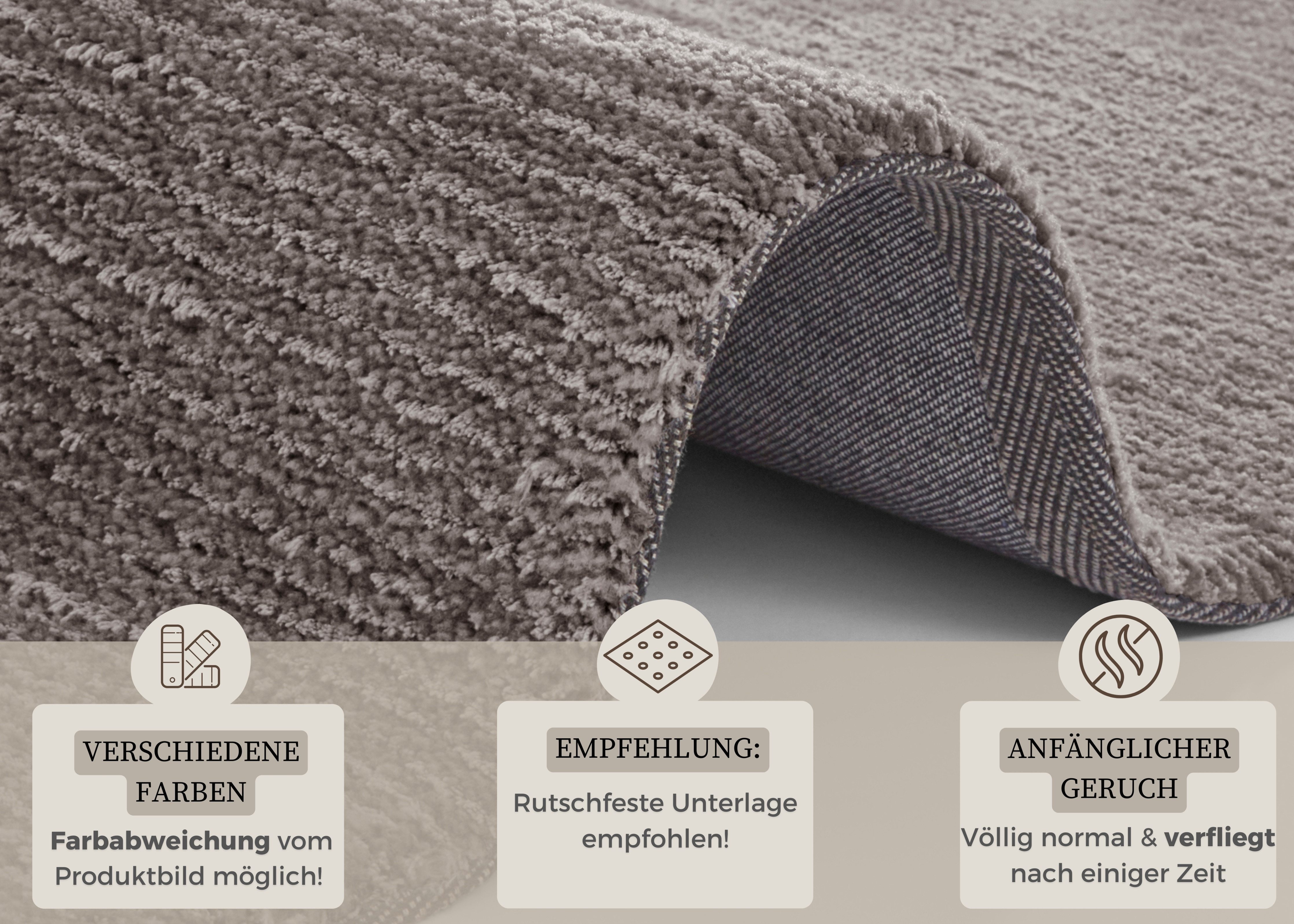 HANSE Home Vloerkleed Supersoft Kortpolig, loper modern, effen, woonkamer, slaapkamer