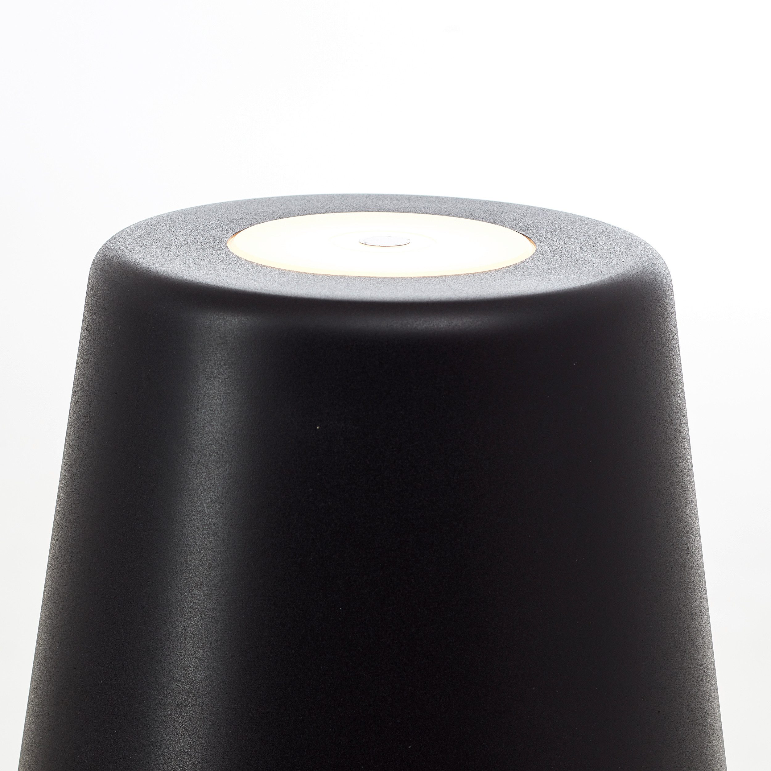 Brilliant Leuchten Led-vloerlamp voor buiten Kaami - mobiele LED buiten vloerlamp Accu-aangedreven, 129 cm, 350 lm, 3000 K, 3-traps dimbaar, metaal
