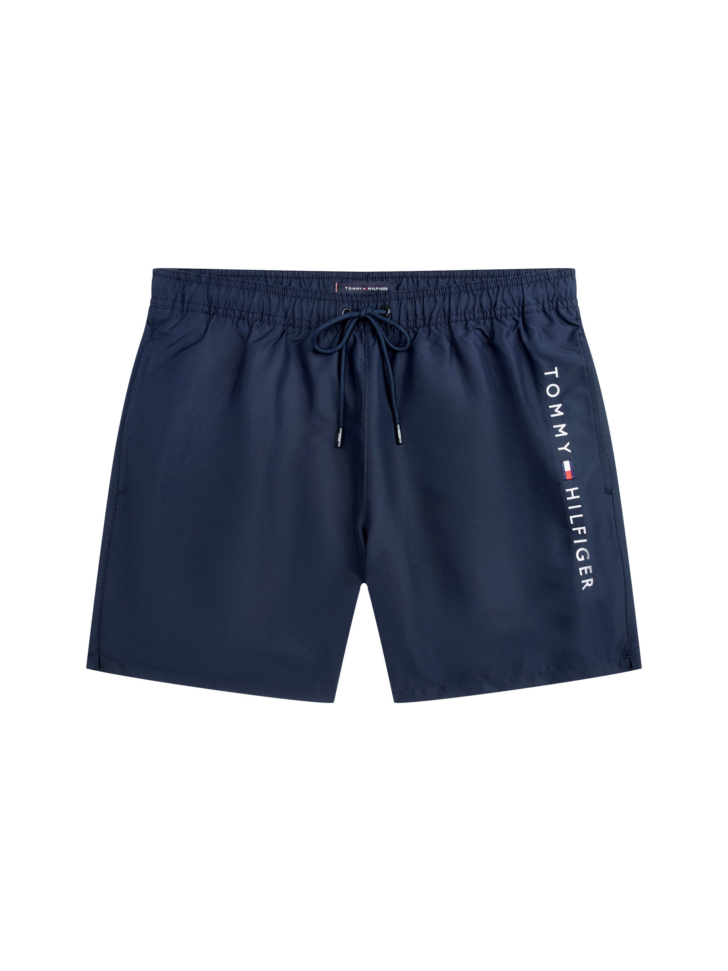 Tommy Hilfiger Swimwear Zwemshort MEDIUM DRAWSTRING met logoborduring op de heup