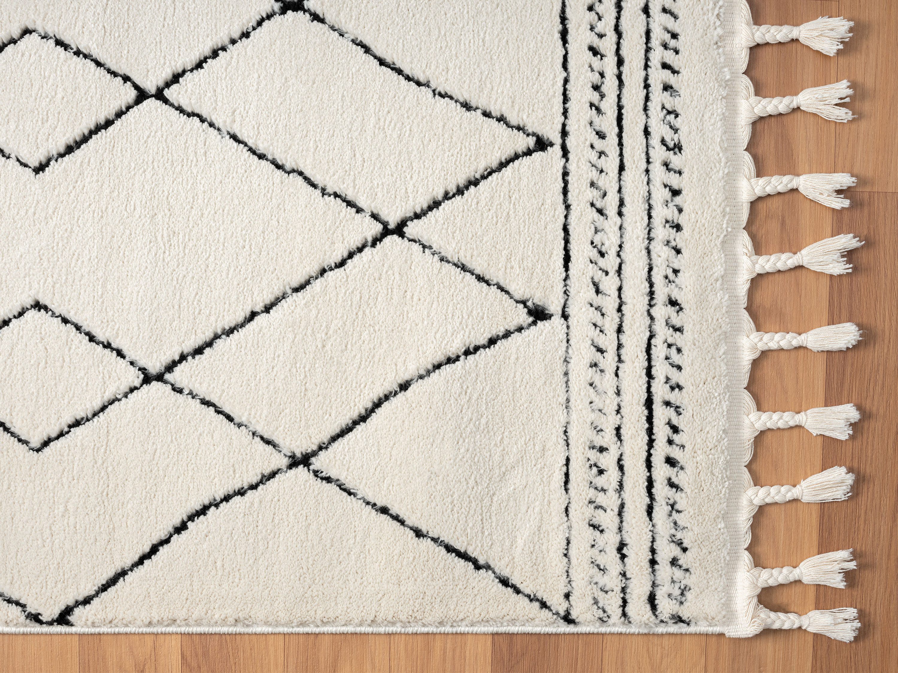 Myflair Möbel & Accessoires Hoogpolig vloerkleed Moroccan Design modern, marokkaans ontwerp, ruitenpatroon, zacht door hoogpolig