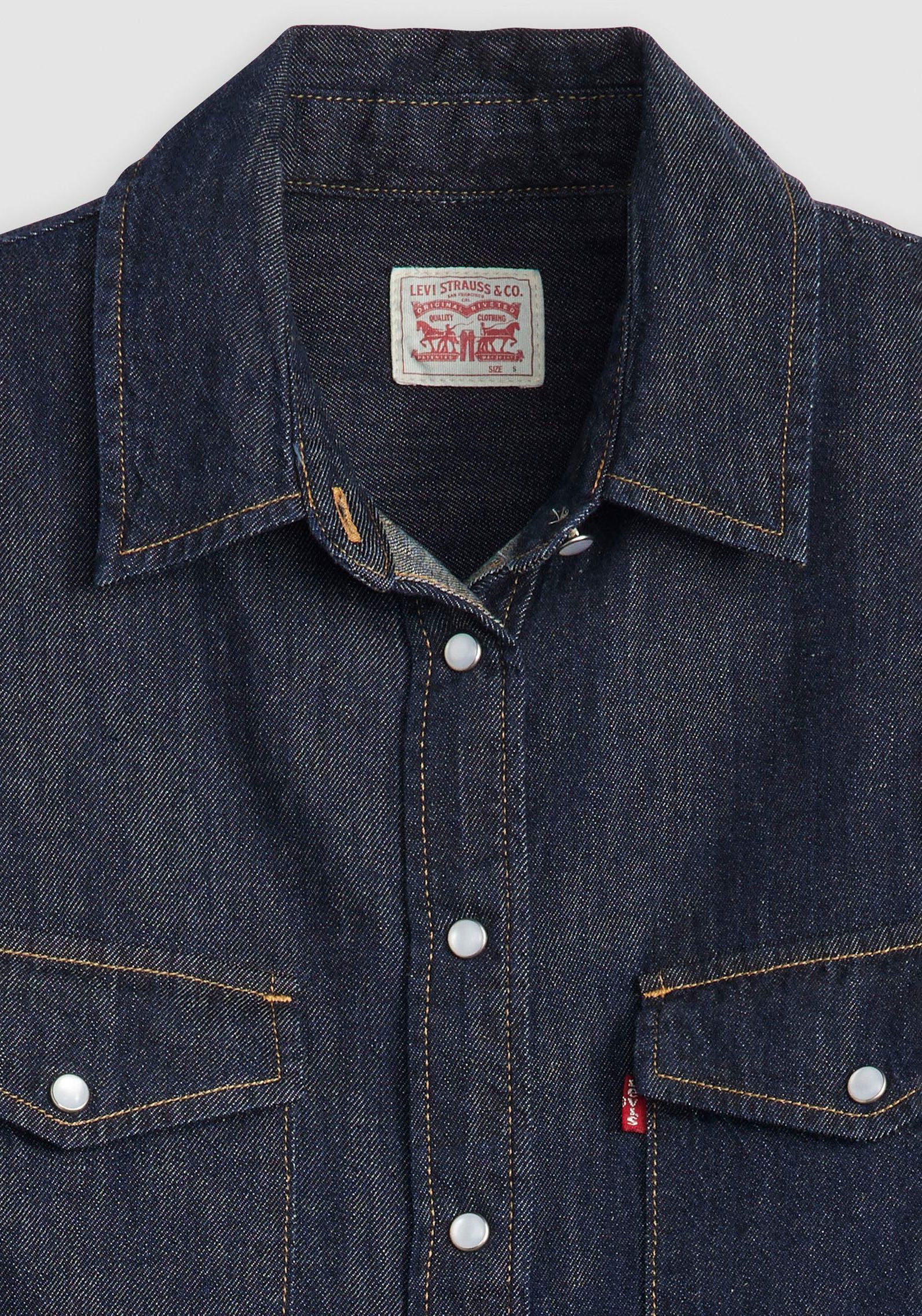 Levi's® Jeans blouse ESSENTIAL WESTERN met borstzakken met drukknopen