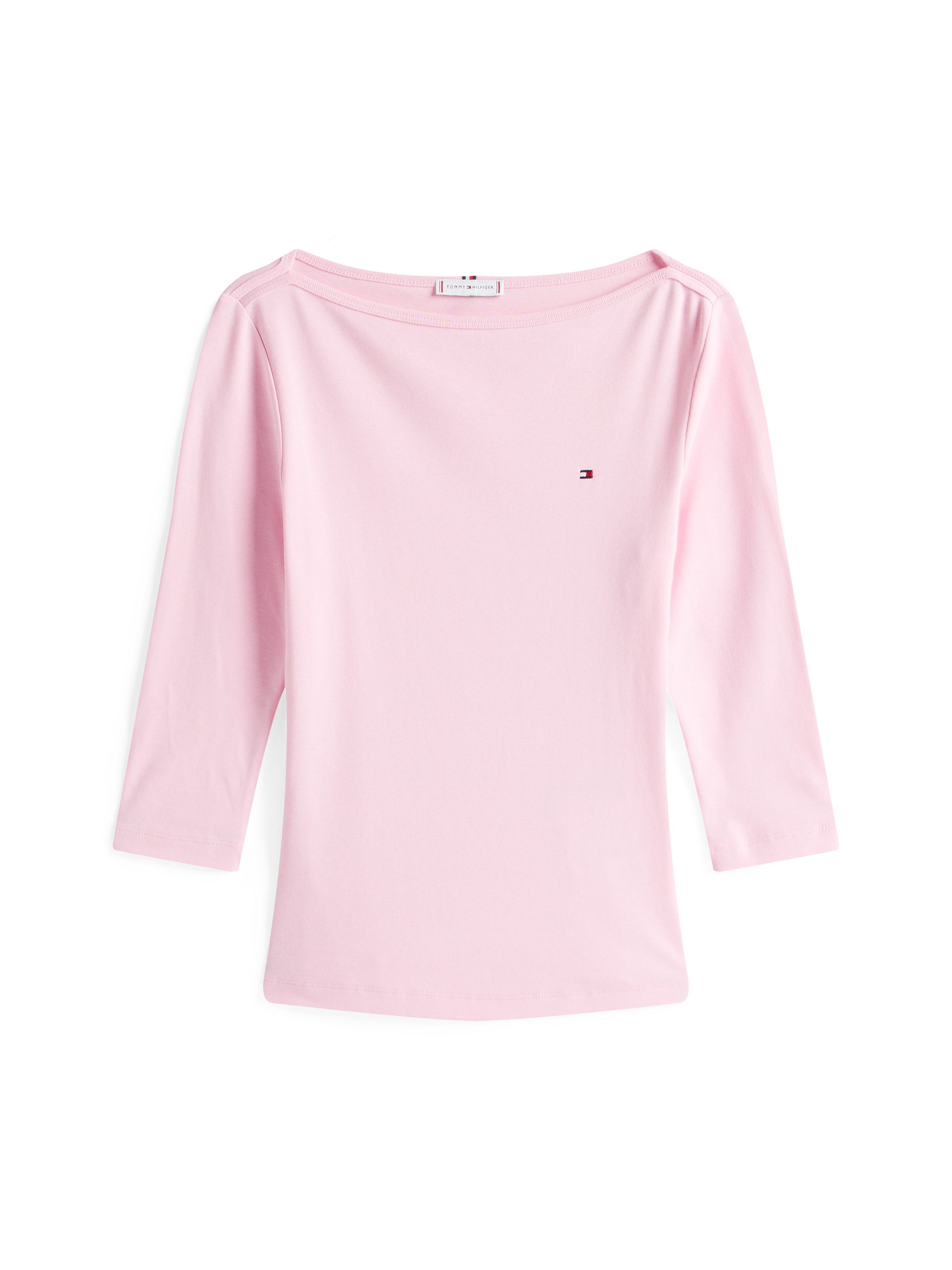 Tommy Hilfiger Shirt met 3/4 mouwen NEW CODY SLIM BOAT-NK 3/4SLV met boothals en strepen