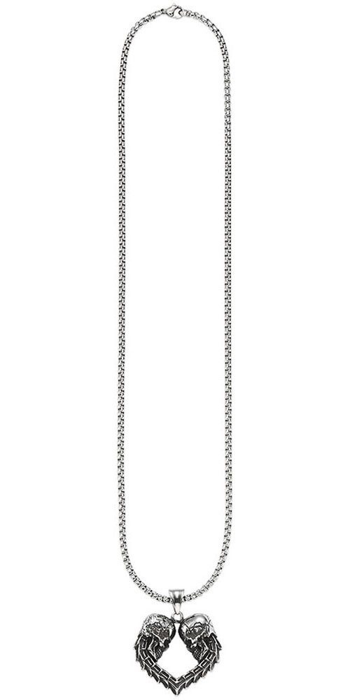 Bruno Banani Ketting met hanger Sieraad Geschenk Venezia Gotisch Hart Doodshoofd B4117N 20 00 55
