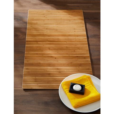Kleine Wolke badmat Bambus bruin 50x80 cm