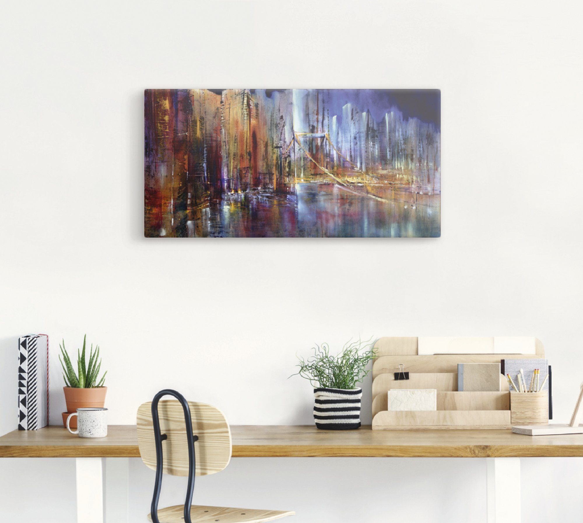 Artland Artprint Stadsbeeld I als artprint van aluminium, artprint op linnen, muursticker, verschillende maten