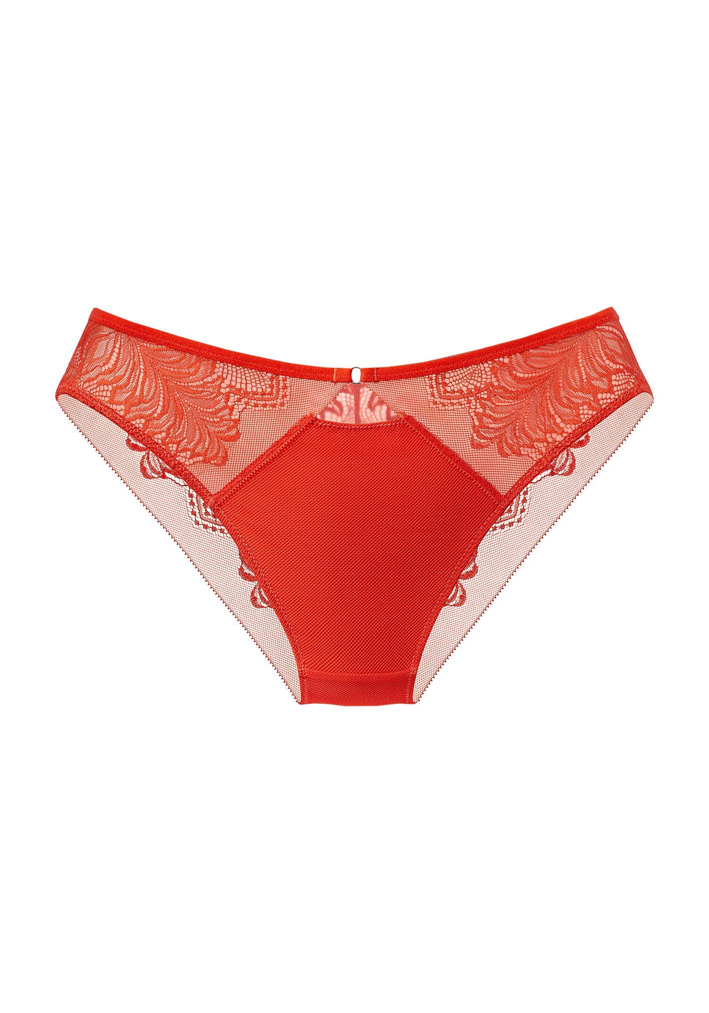 Lascana Tanga met kant-inzetten in coole tattoo-look