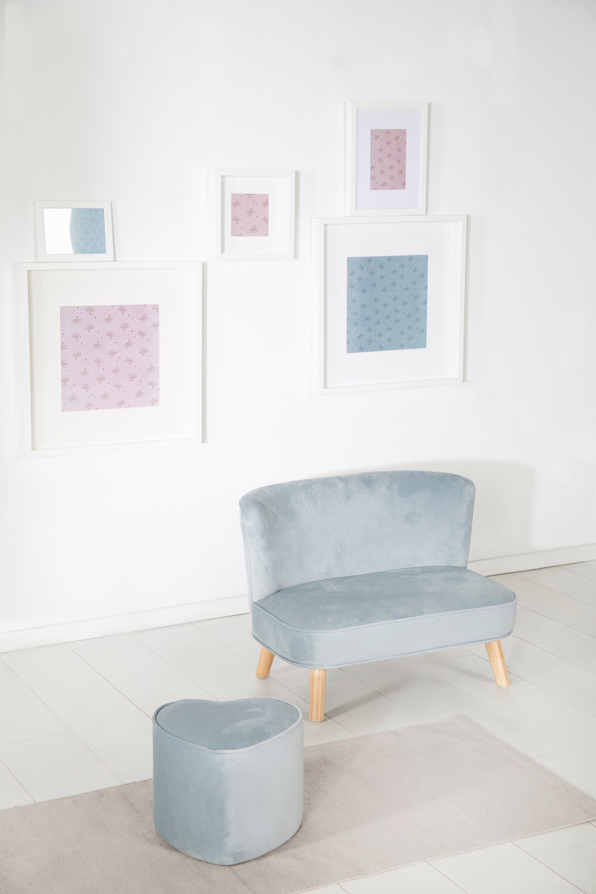 Roba® Kinderbank Lil Sofa met houten voetjes