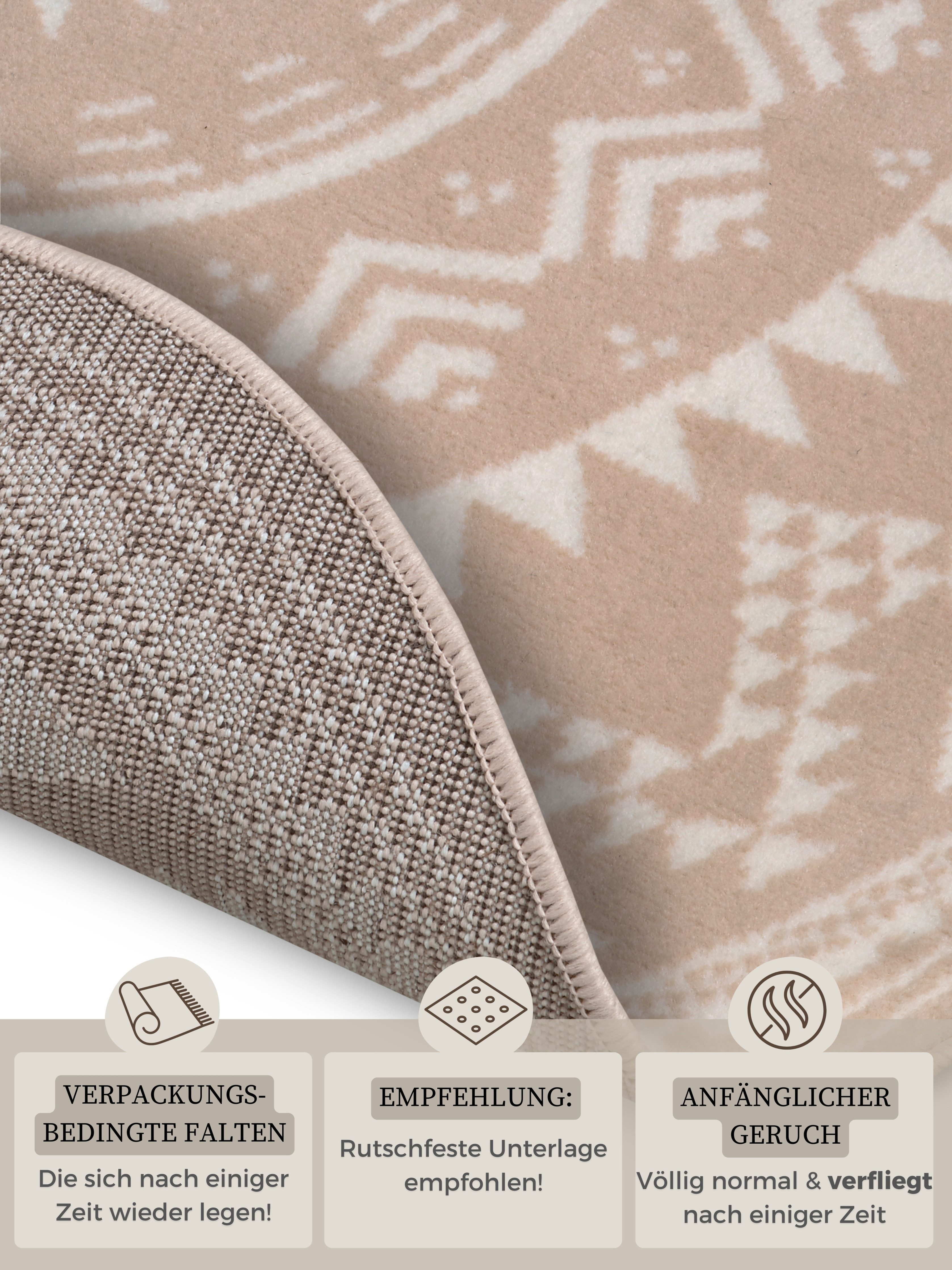 HANSE Home Vloerkleed Valencia Korte pool, modern, vintage, mandala, woonkamer, kinderkamer, hal