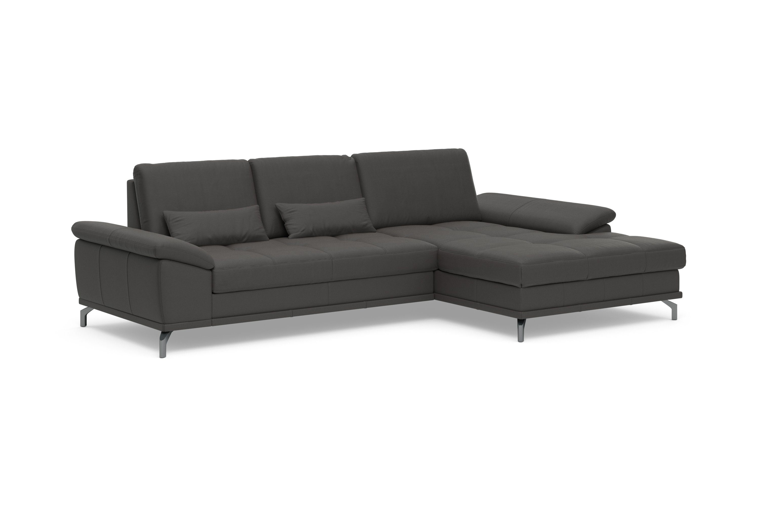 Places of Style Hoekbank Costello L-vorm, met zitdiepteverstelling, armleuningverstelling en