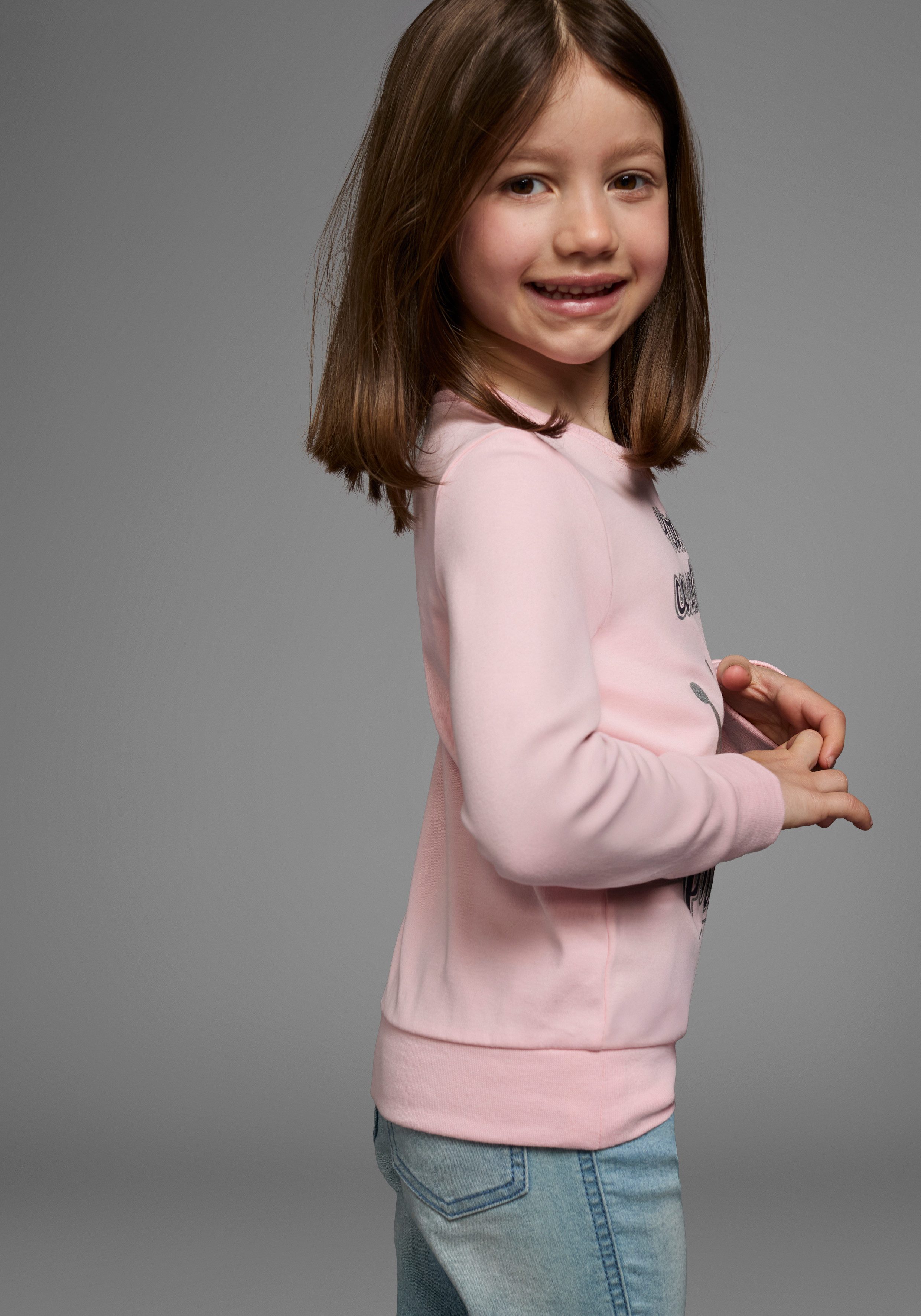 KIDSWORLD Shirt met lange mouwen YOU CAN CALL ME PRINCESS Lange mouwen, basic pasvorm, bedrukt, ronde hals