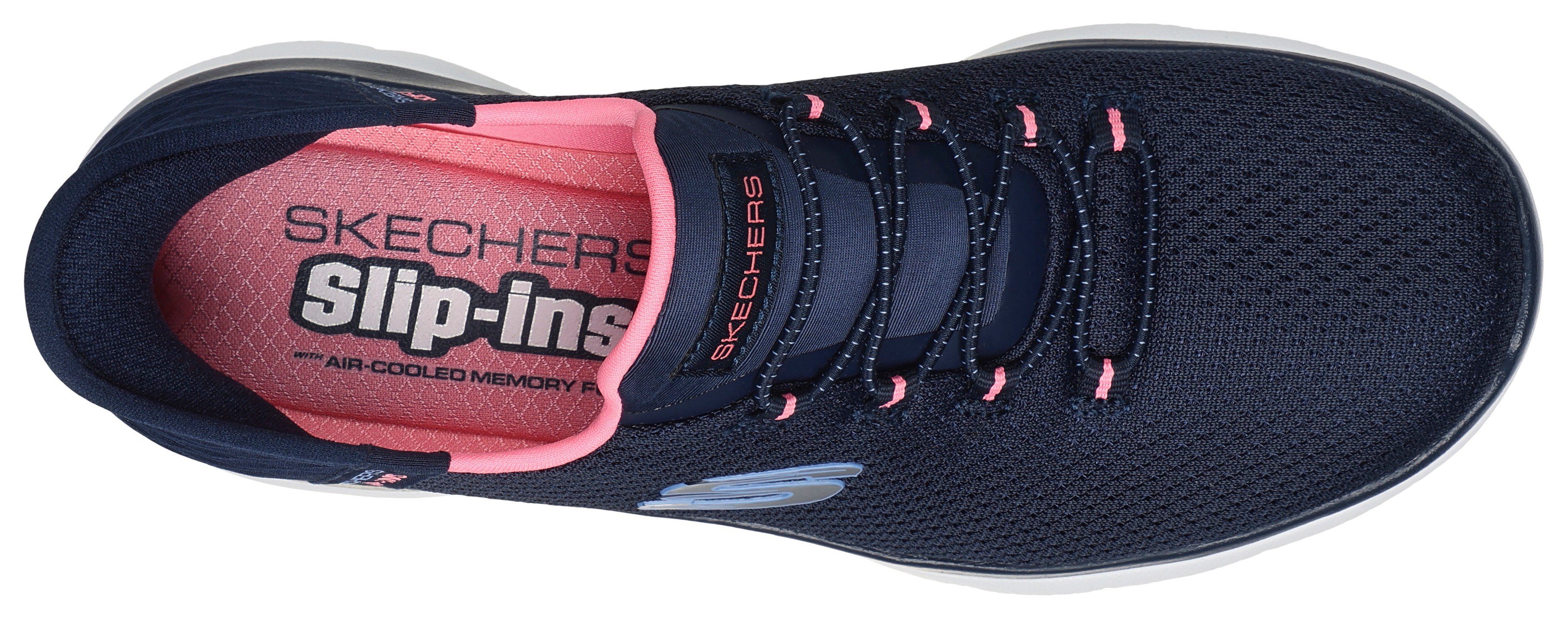 Skechers Slip-on sneakers SUMMITS-DIAMOND DREAM Instapschoen, vrijetijdsschoen met praktische slip-in functie